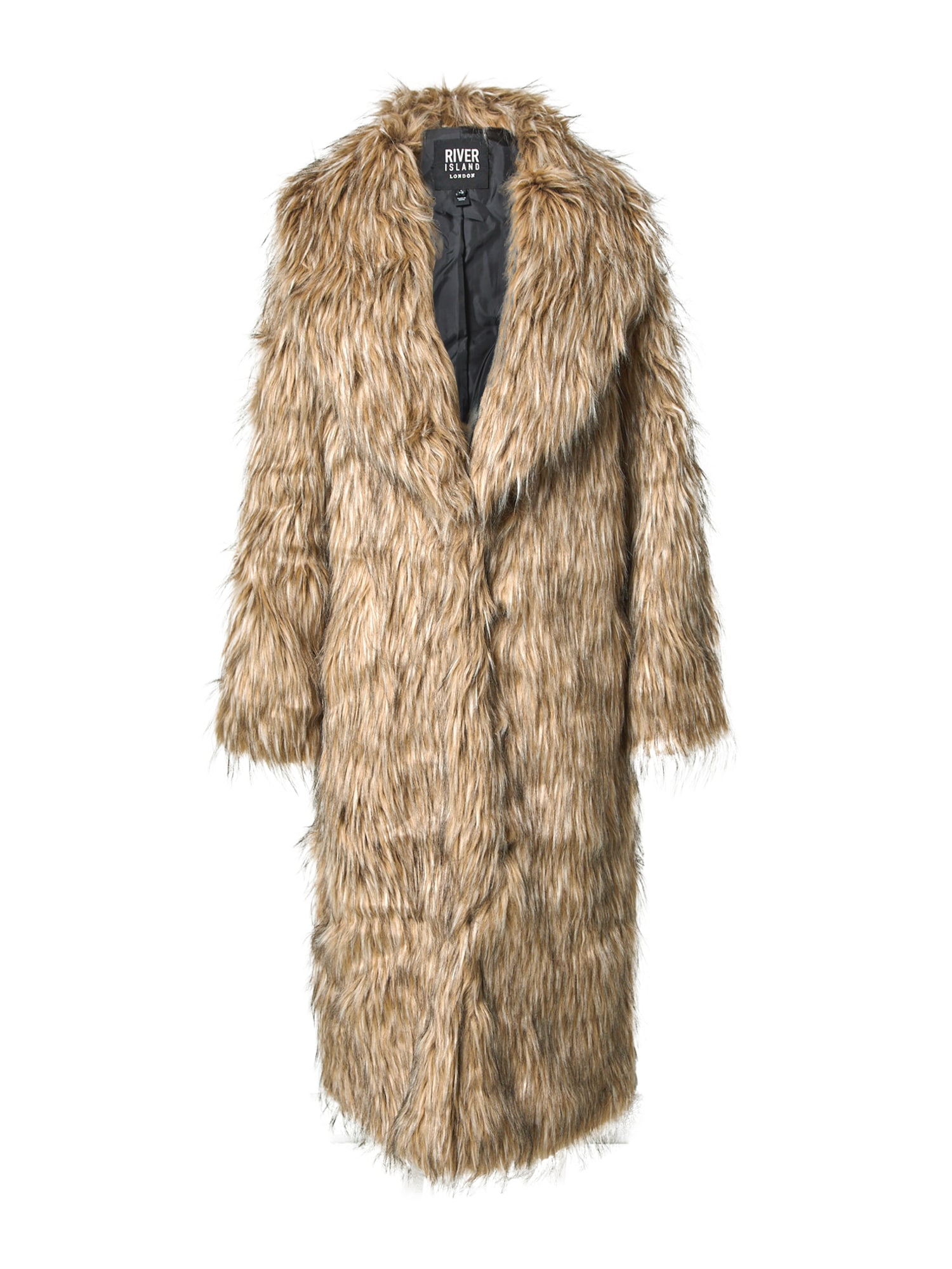 River Island Prehoden plašč  svetlo rjava