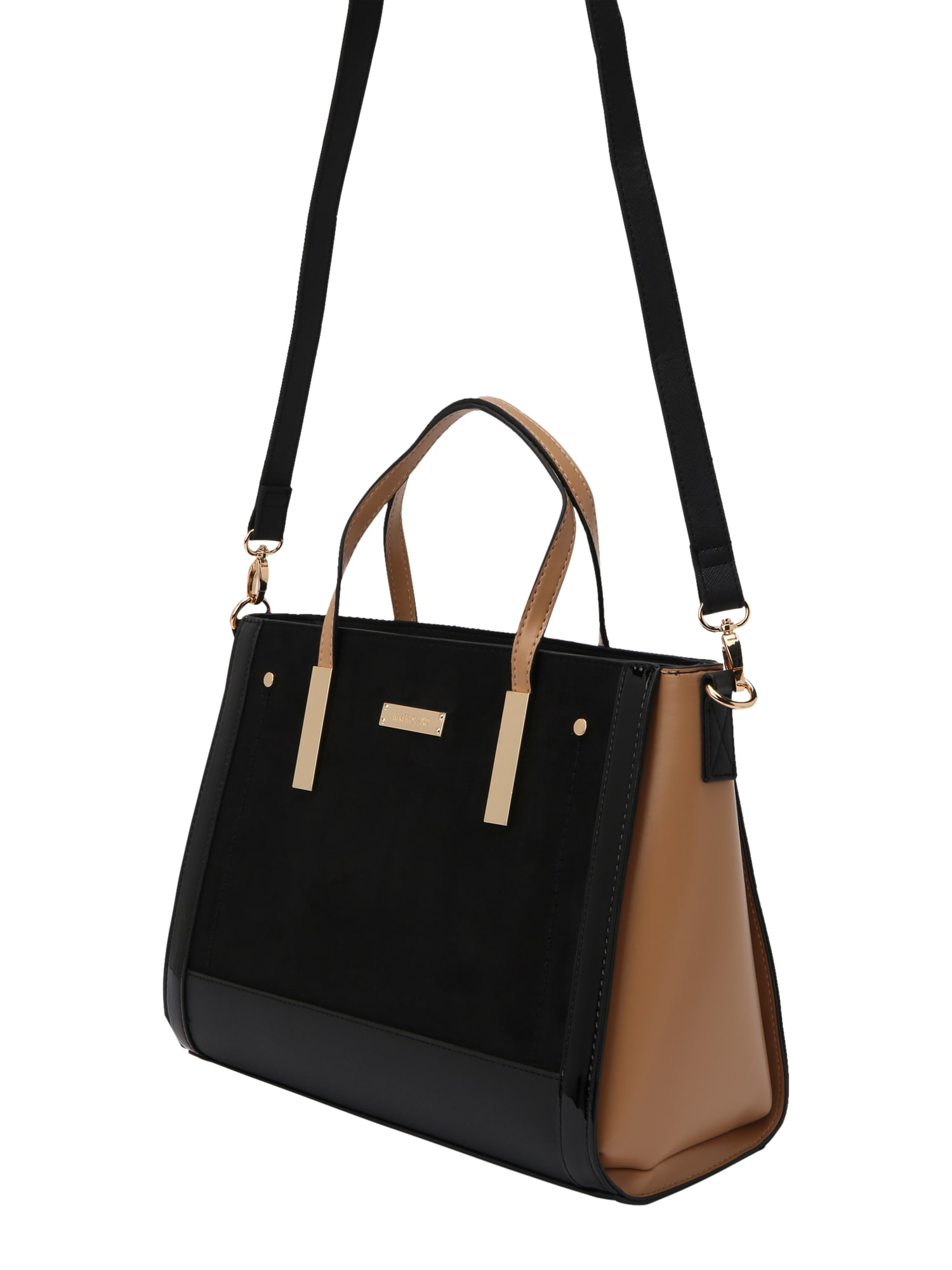 River Island Ročna torbica  karamel / črna