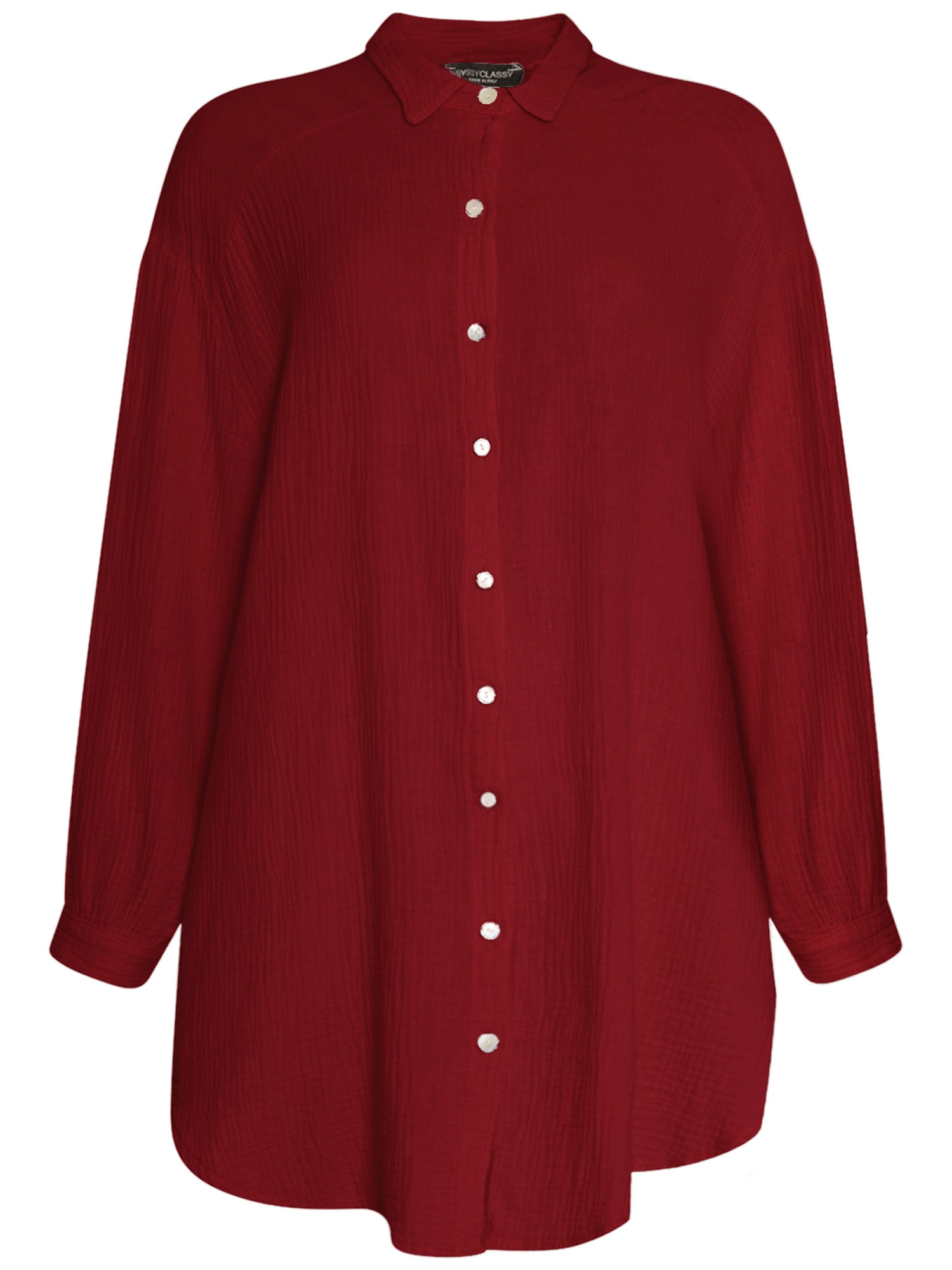 SASSYCLASSY Bluza  bordo / bela