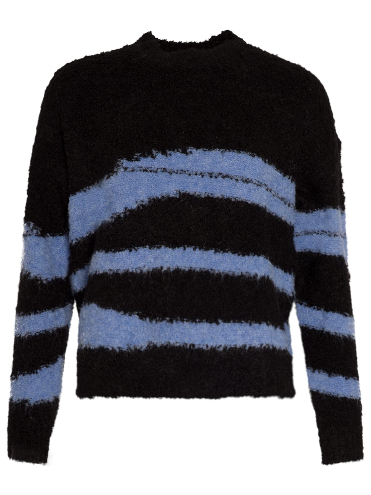 SASSYCLASSY Širok pulover  modra / črna