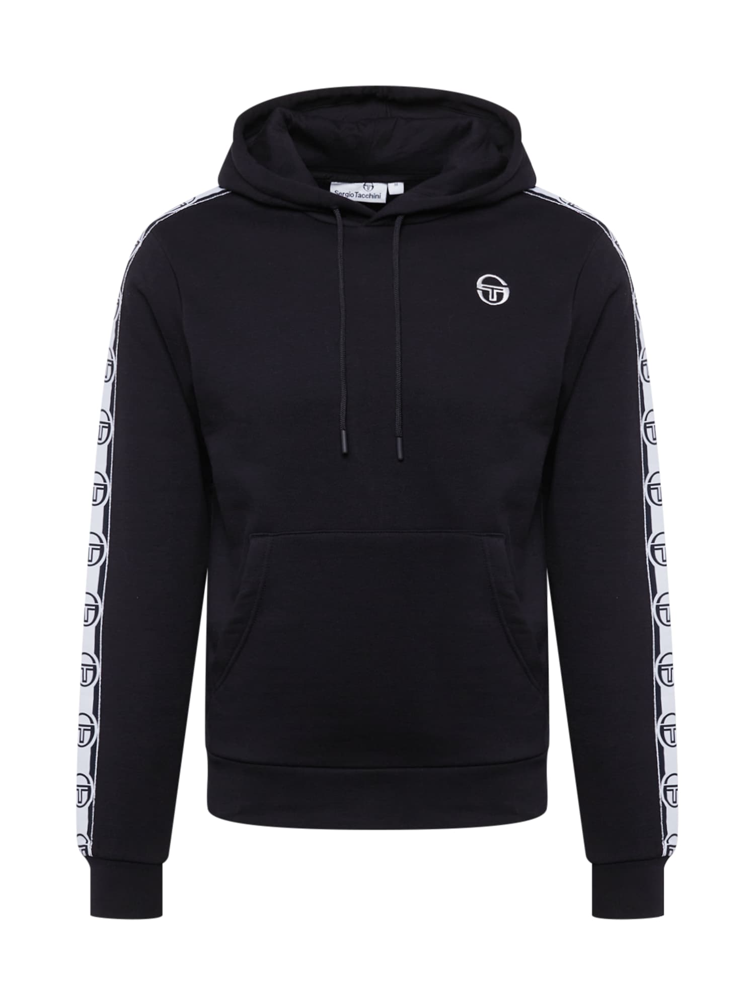 Sergio Tacchini Majica 'Delaco'  črna / bela