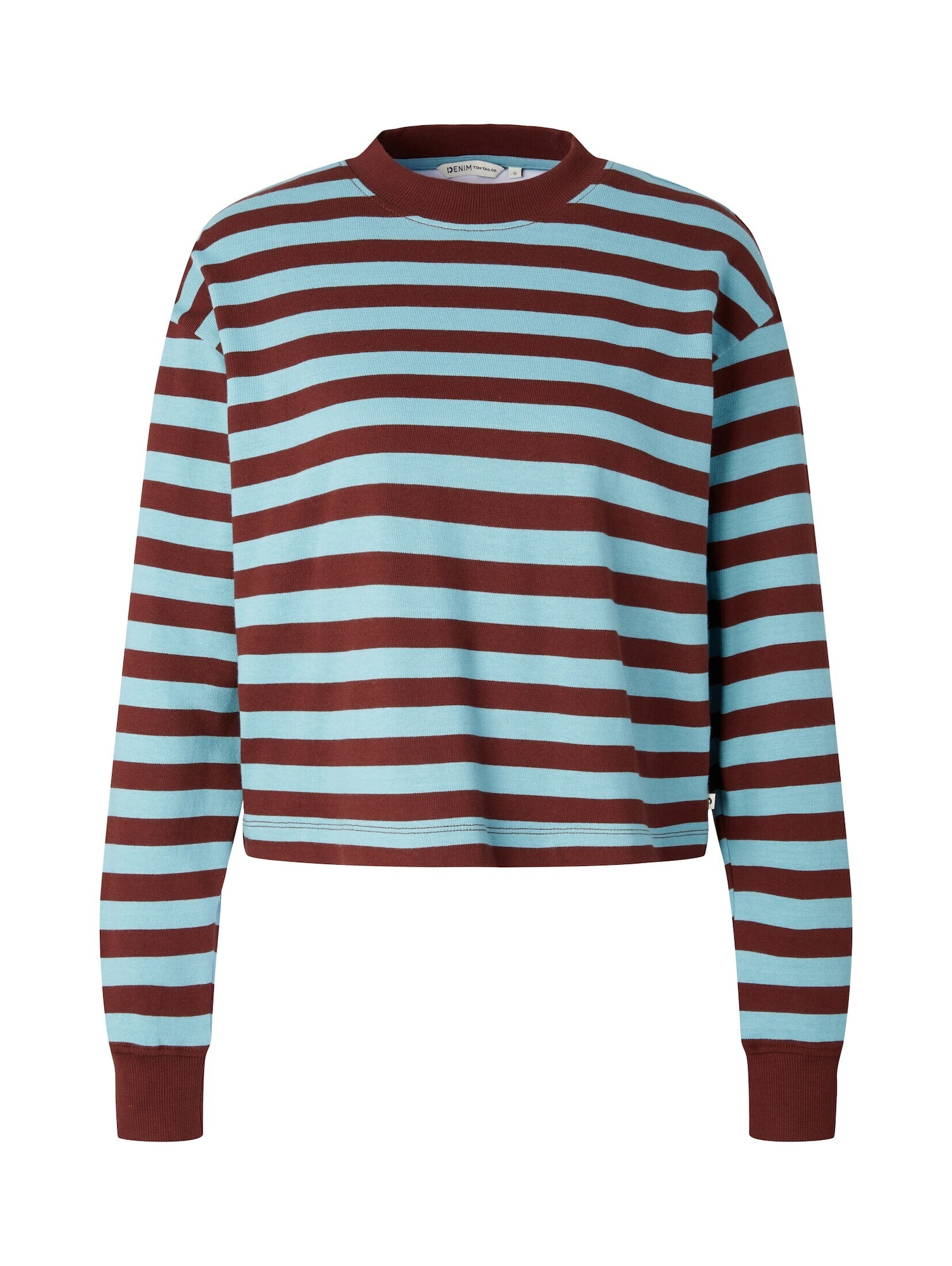 TOM TAILOR DENIM Majica  svetlo modra / merlot