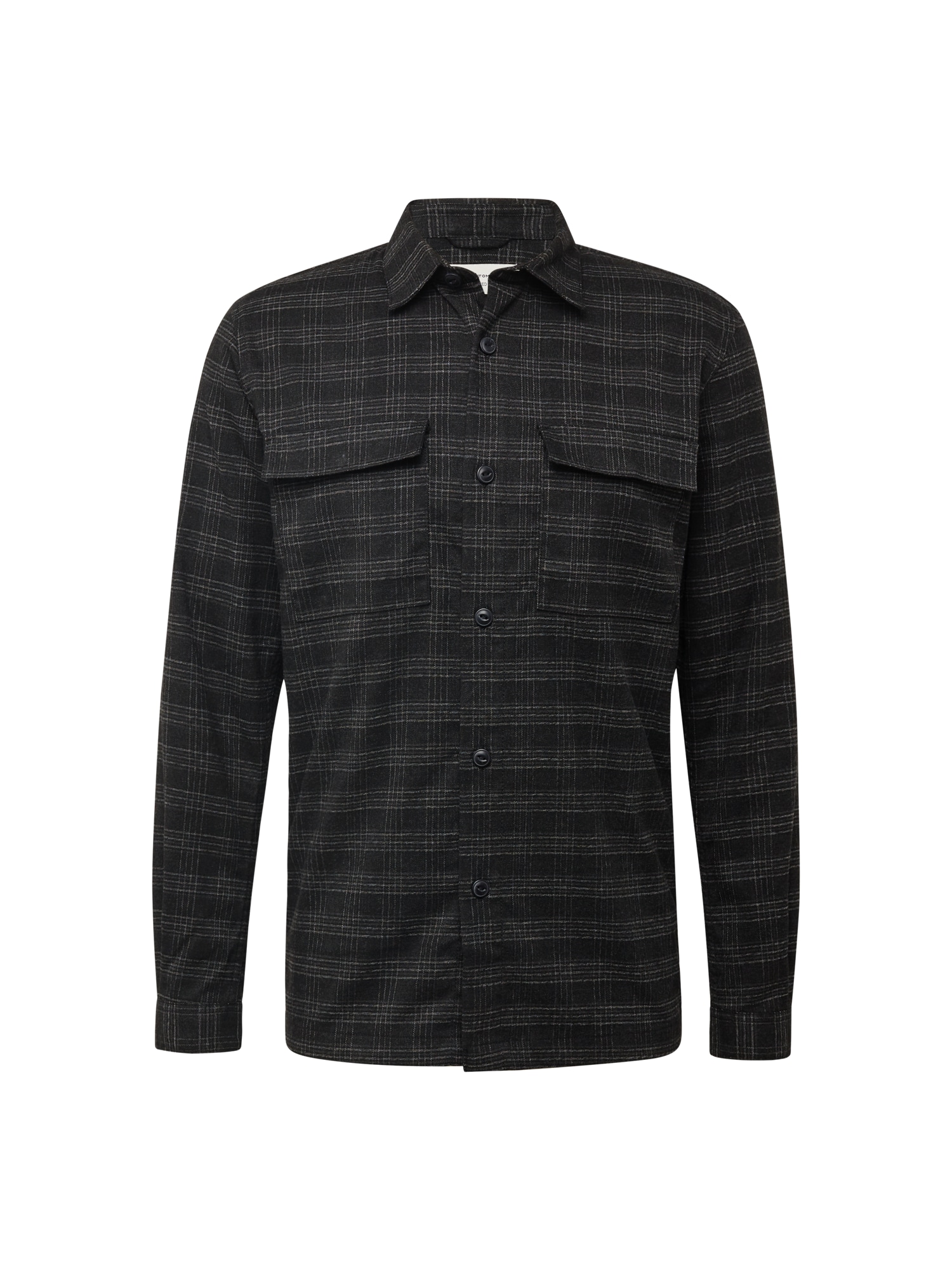 TOM TAILOR DENIM Srajca  črna / bela