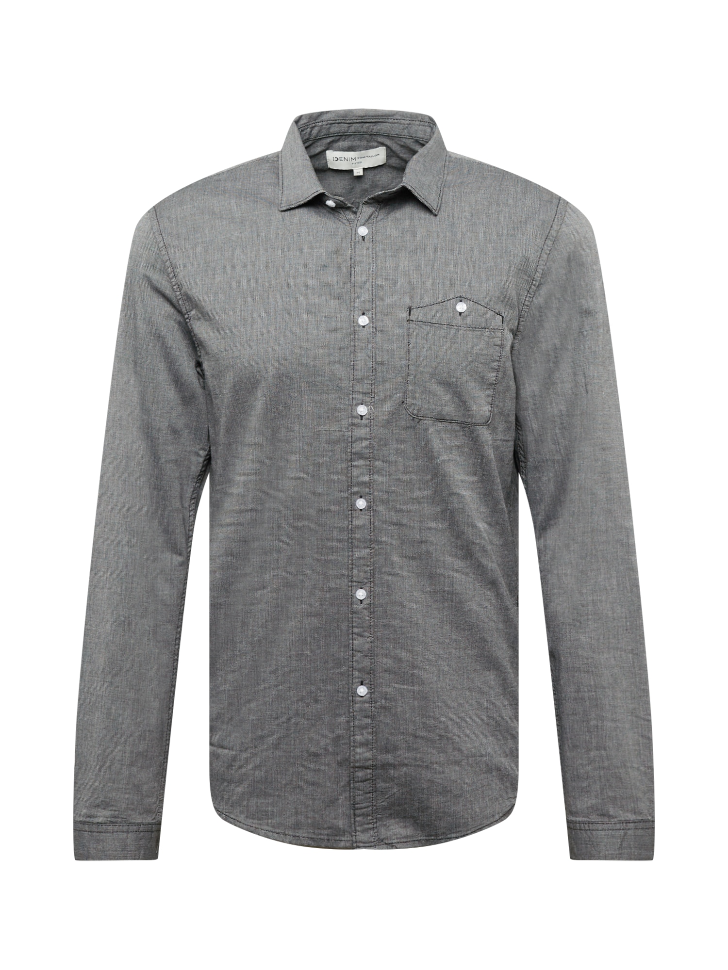 TOM TAILOR DENIM Srajca  pegasto črna