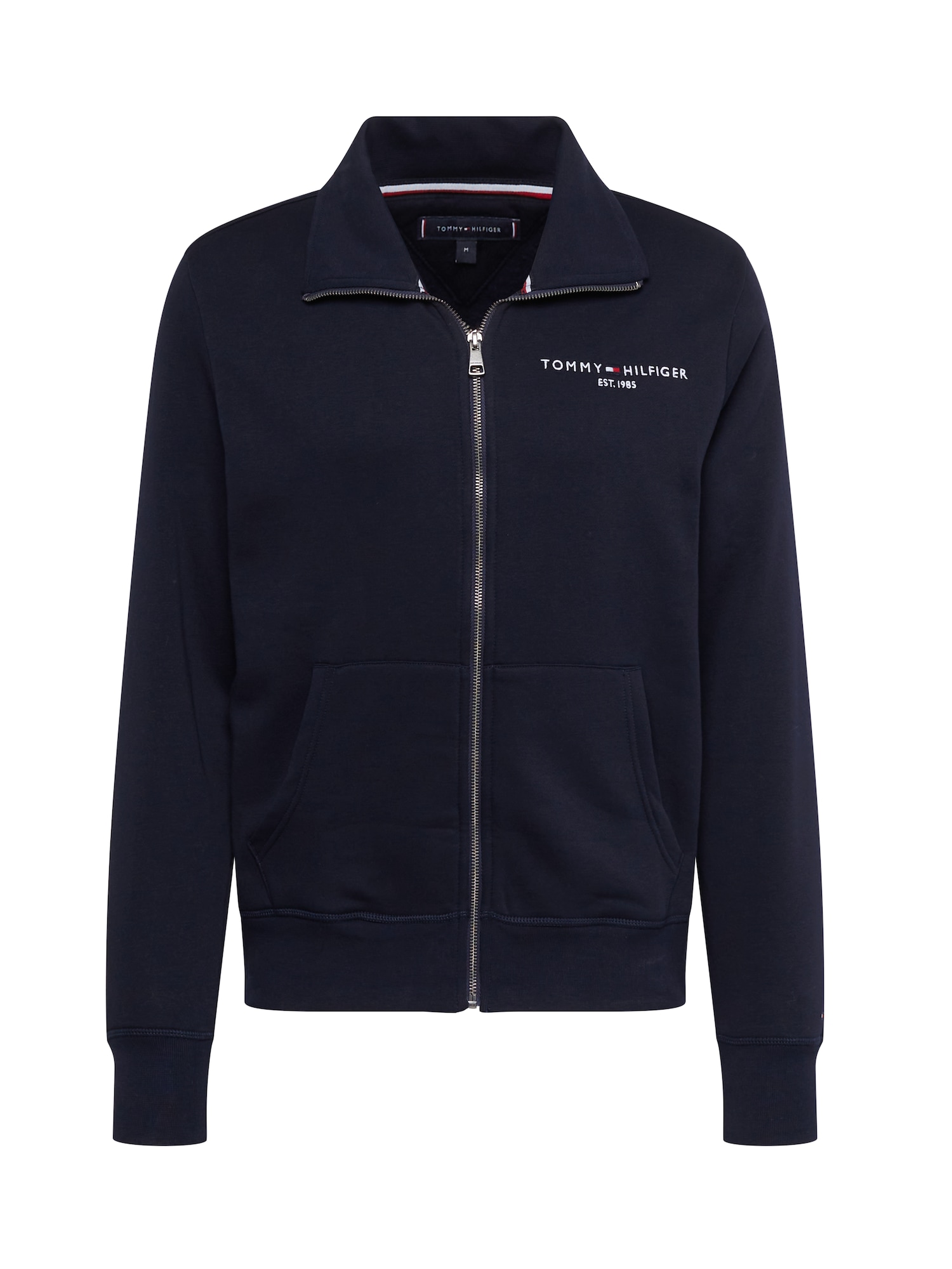 TOMMY HILFIGER Jopa na zadrgo  nočno modra / bela