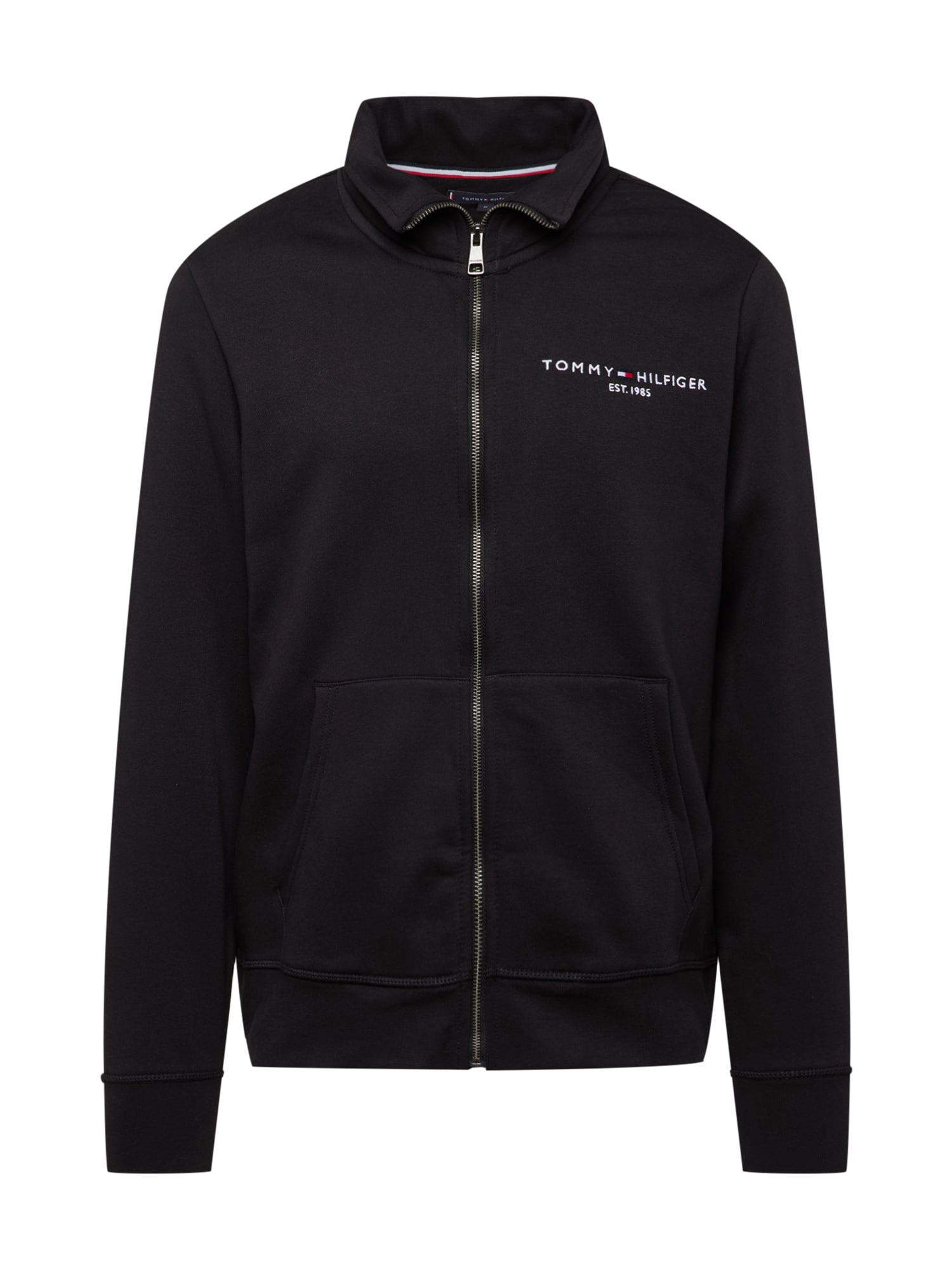TOMMY HILFIGER Jopa na zadrgo  rdeča / črna / bela