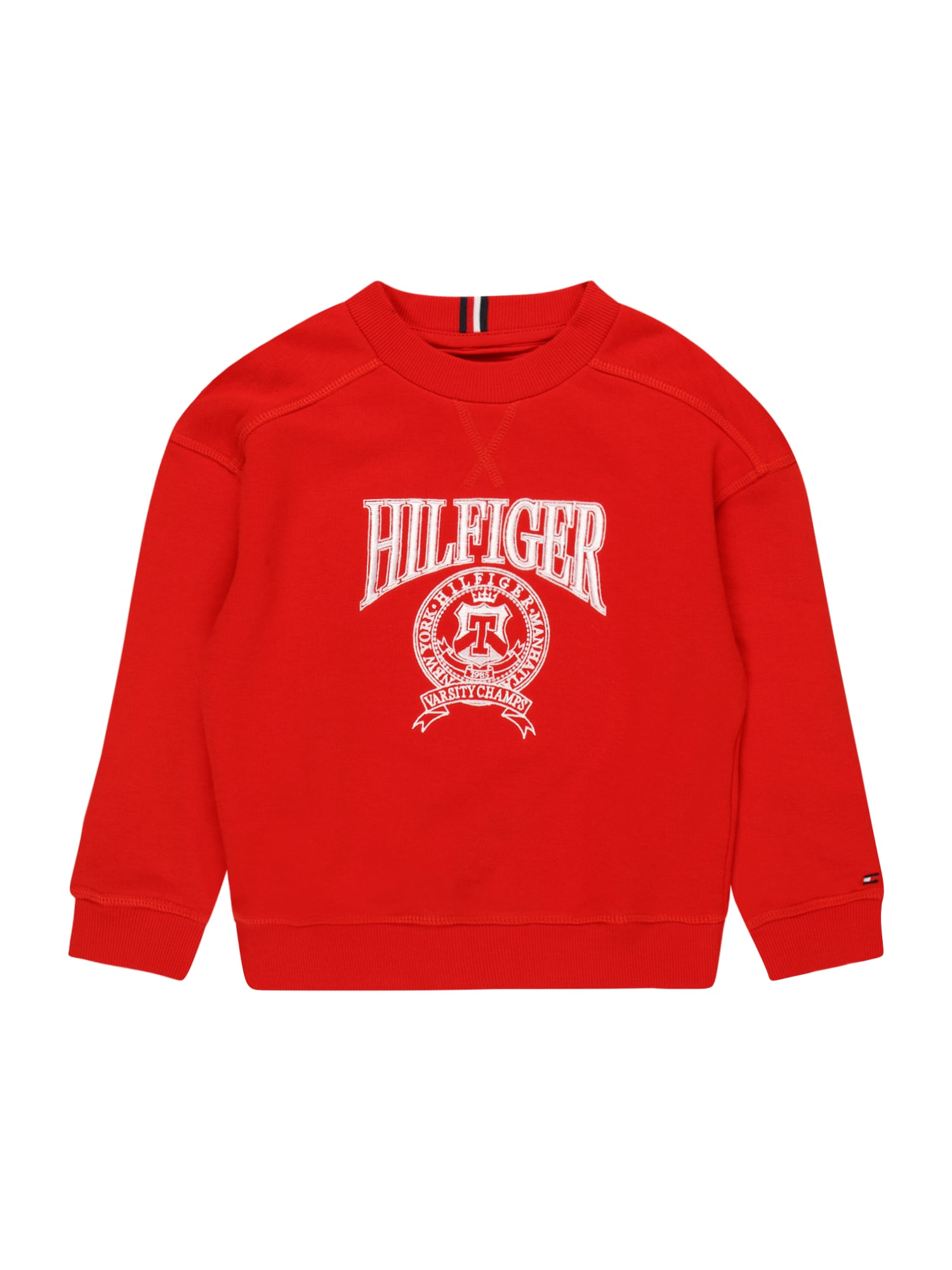TOMMY HILFIGER Majica  mornarska / rdeča / bela