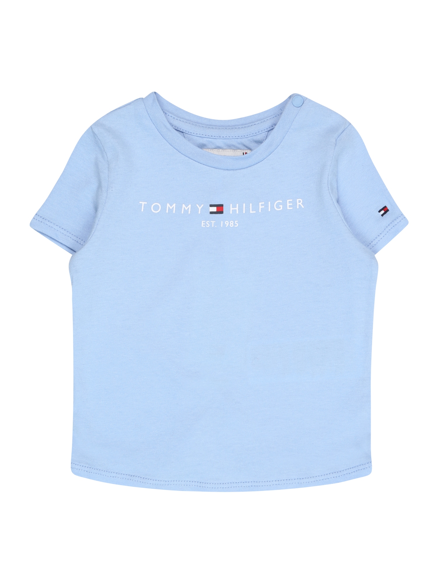 TOMMY HILFIGER Majica  mornarska / svetlo modra / živo rdeča / bela