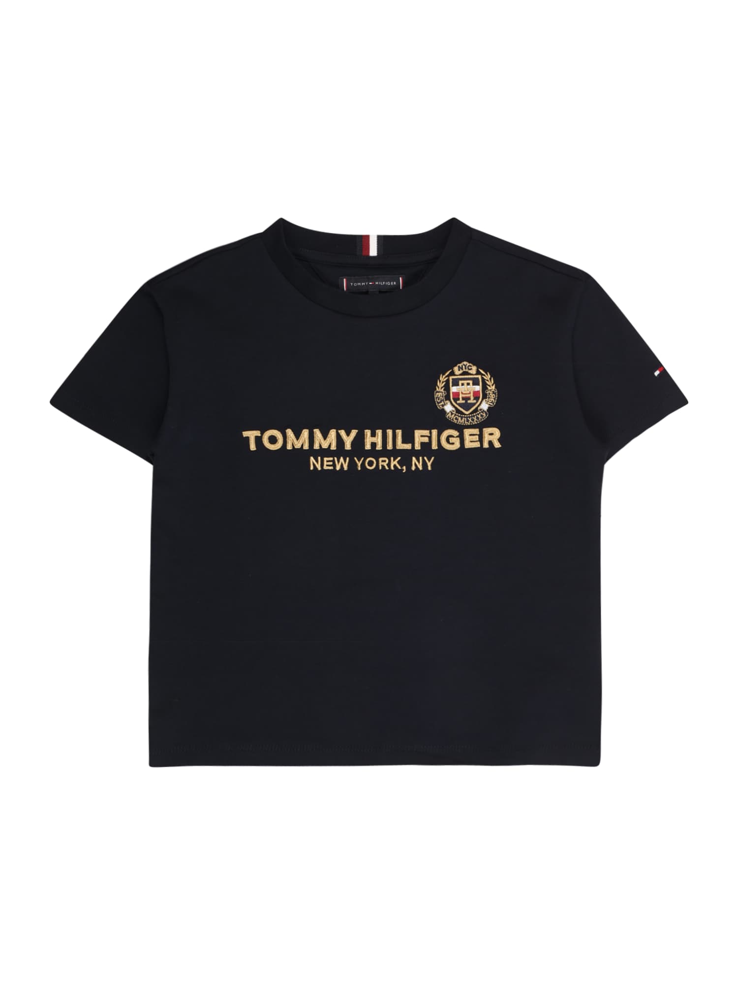 TOMMY HILFIGER Majica  pesek / nočno modra / rdeča / bela