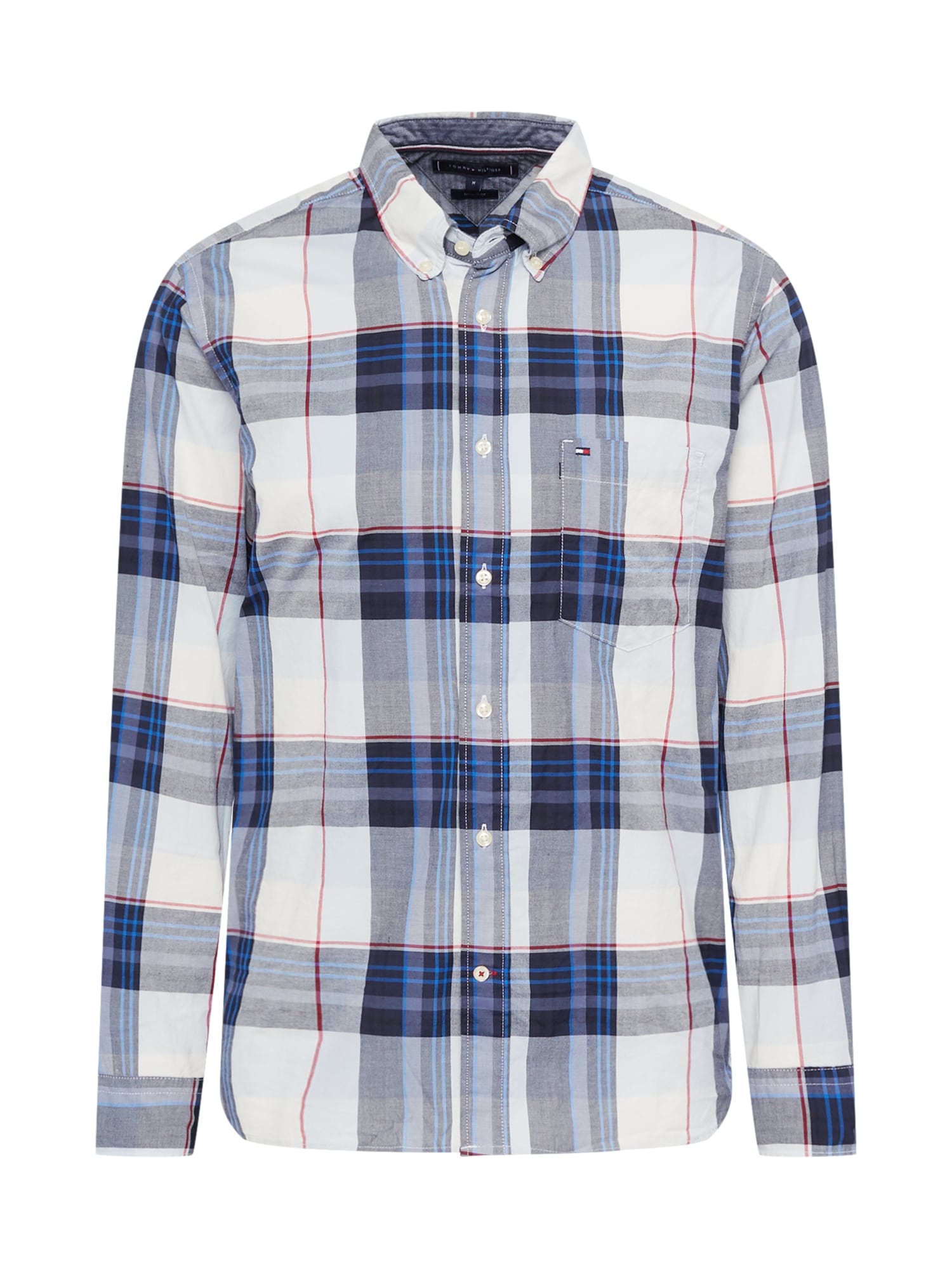 TOMMY HILFIGER Srajca  mornarska / dimno modra / vinsko rdeča / bela