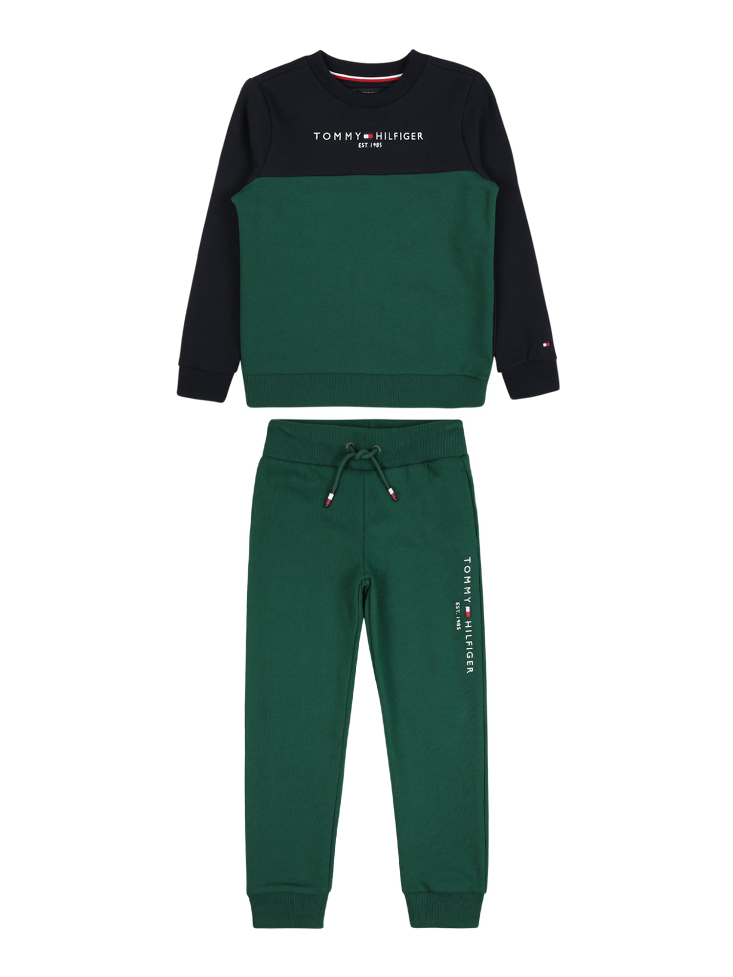 TOMMY HILFIGER Trenirka za tek  nočno modra / zelena / rdeča / bela