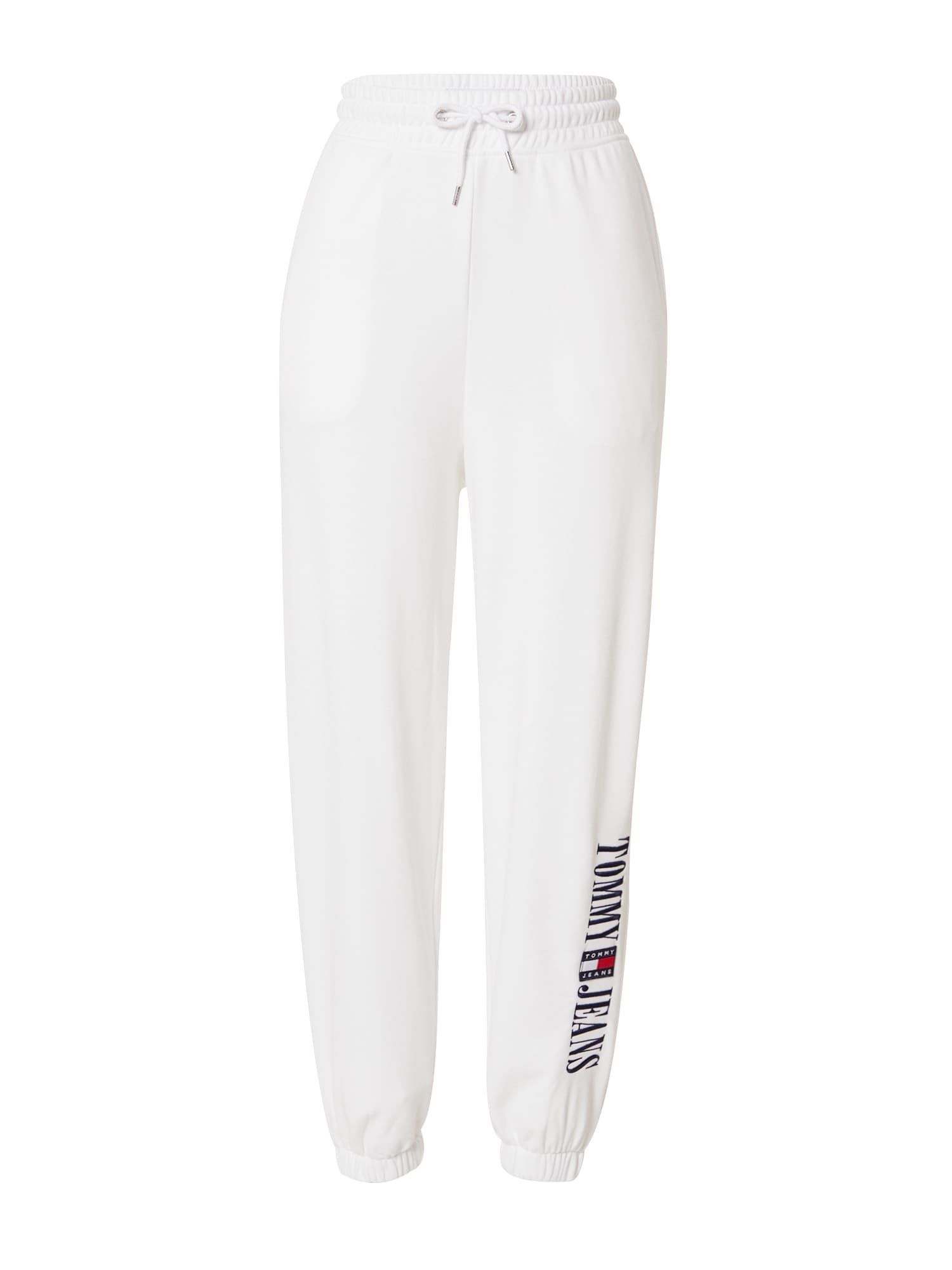 Tommy Jeans Hlače  mornarska / vinsko rdeča / bela