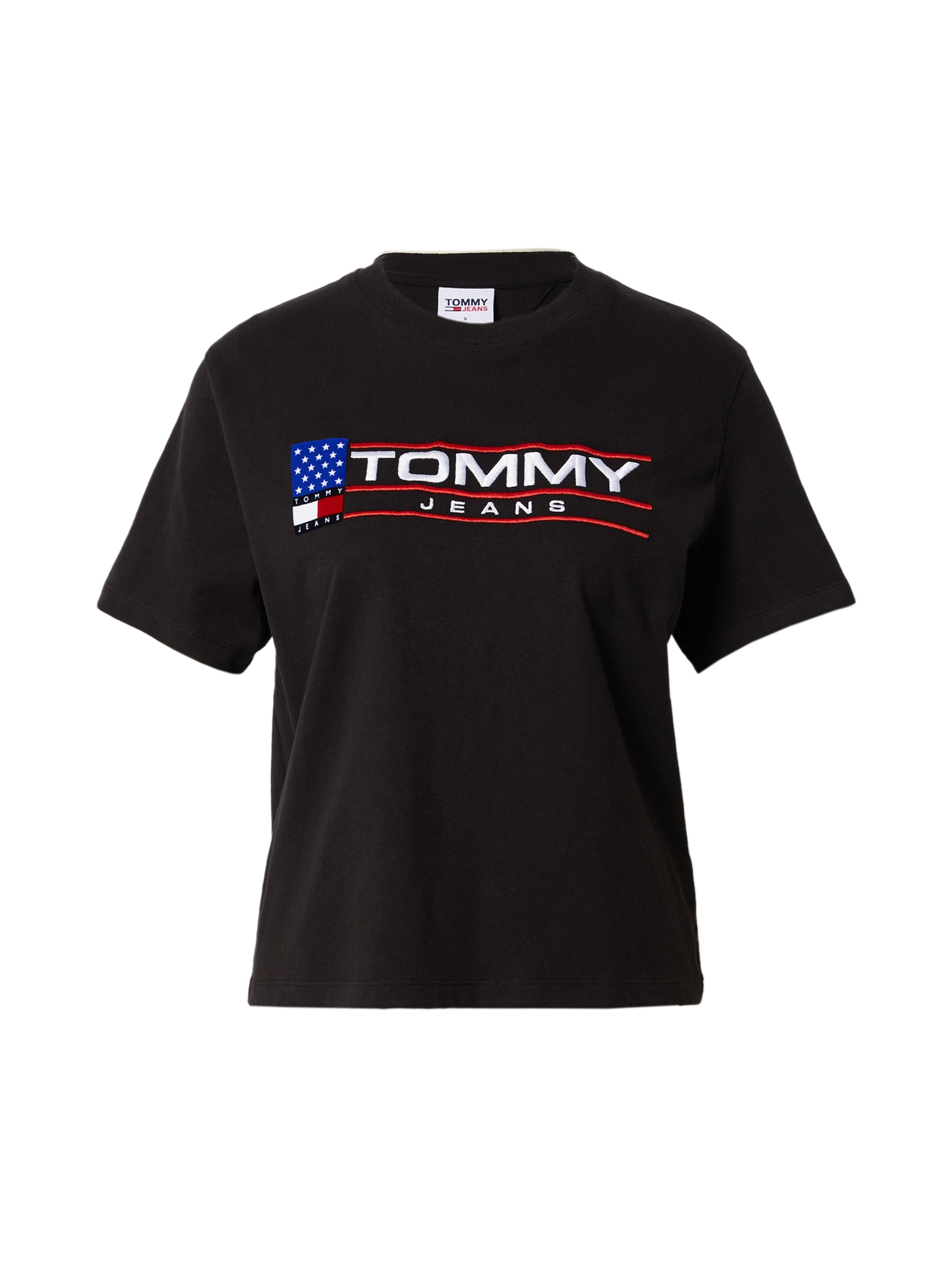 Tommy Jeans Majica 'MODERN SPORT'  kraljevo modra / ognjeno rdeča / črna / bela