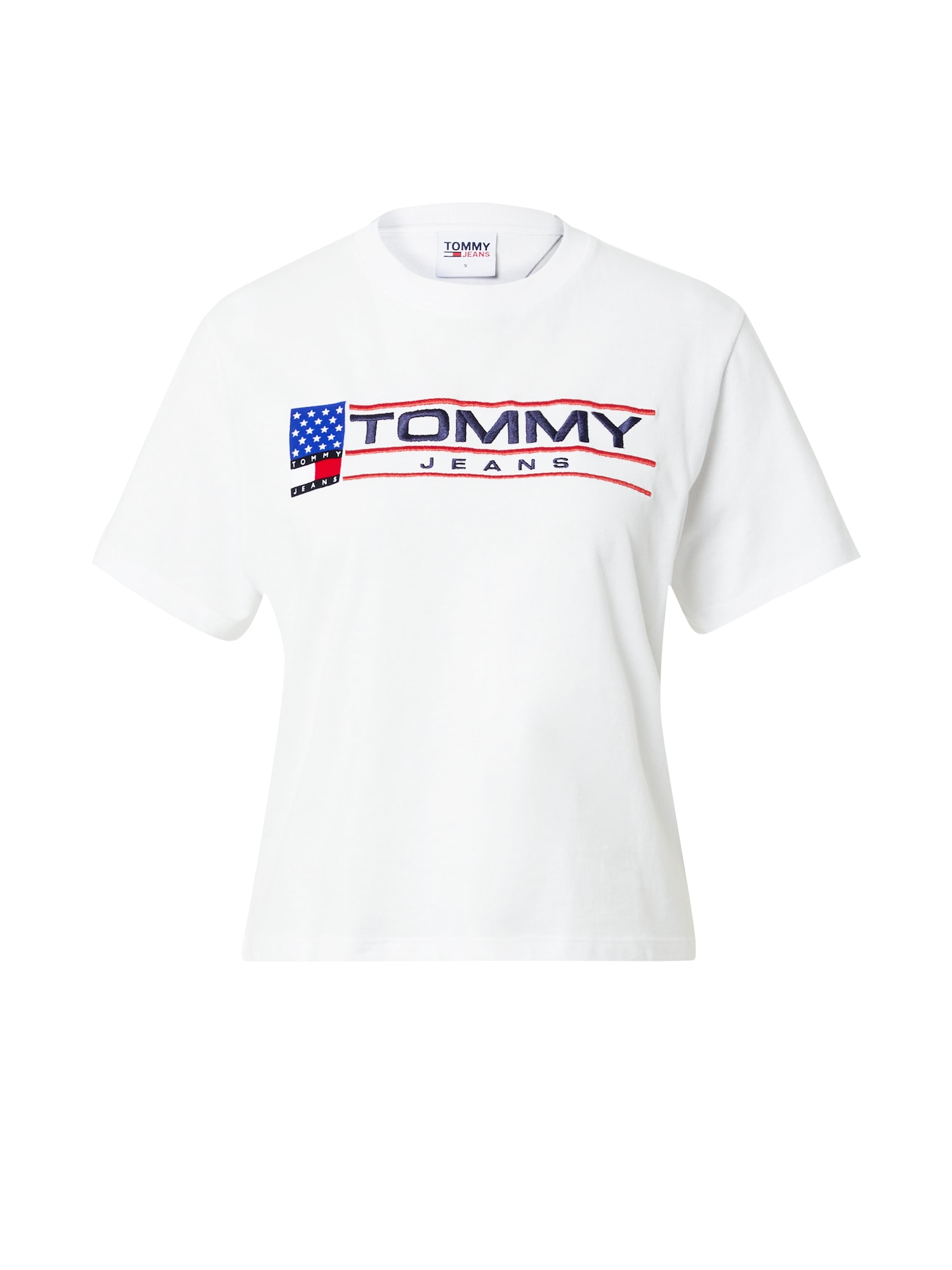 Tommy Jeans Majica 'MODERN SPORT'  mornarska / rdeča / bela