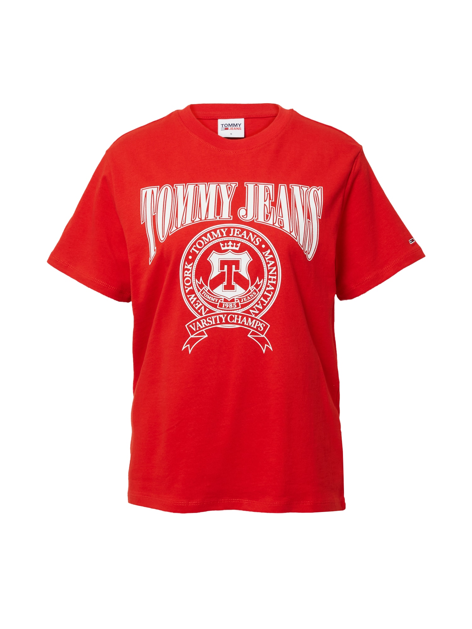 Tommy Jeans Majica  mornarska / rdeča / bela