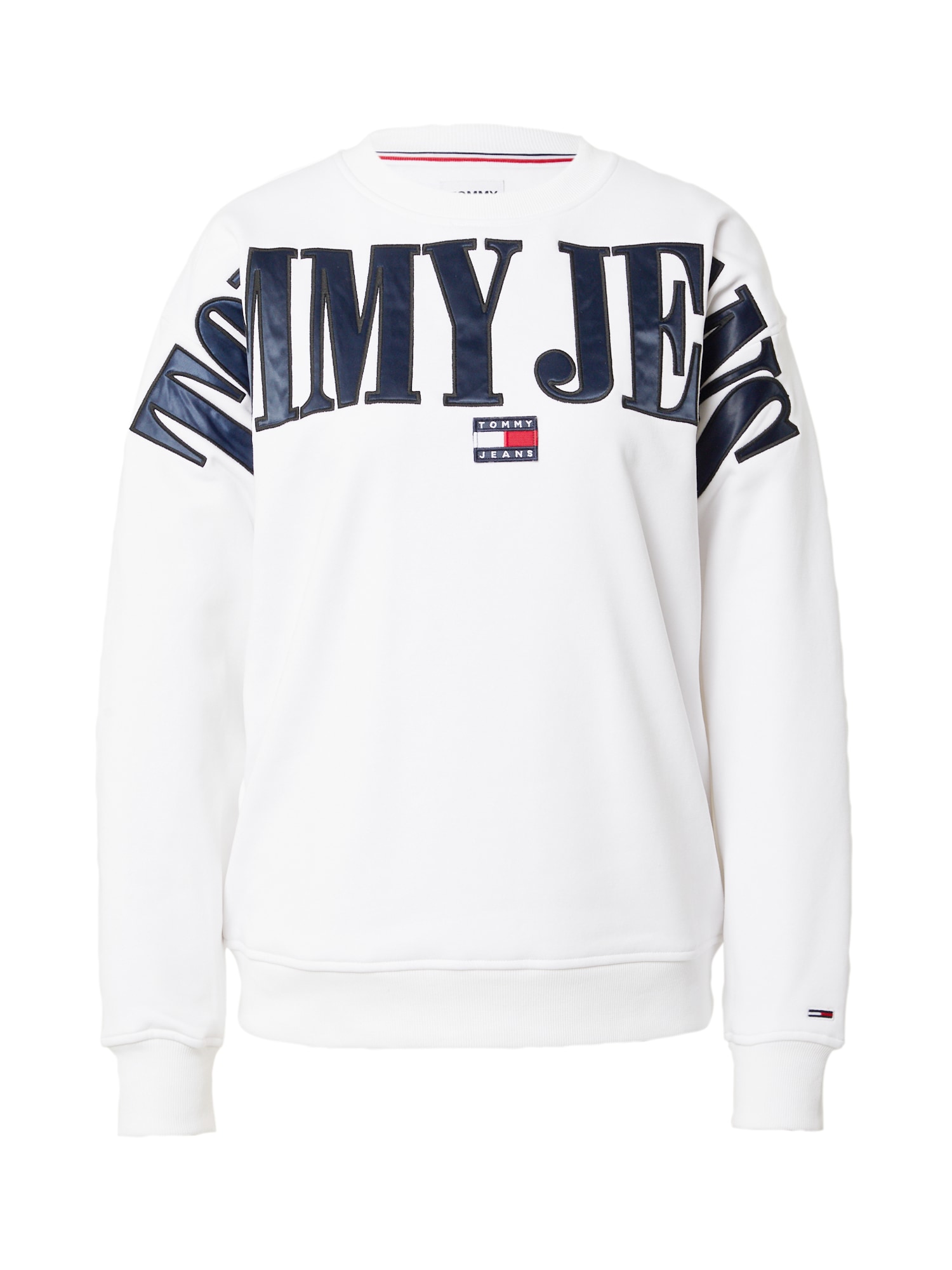 Tommy Jeans Majica  mornarska / rdeča / bela