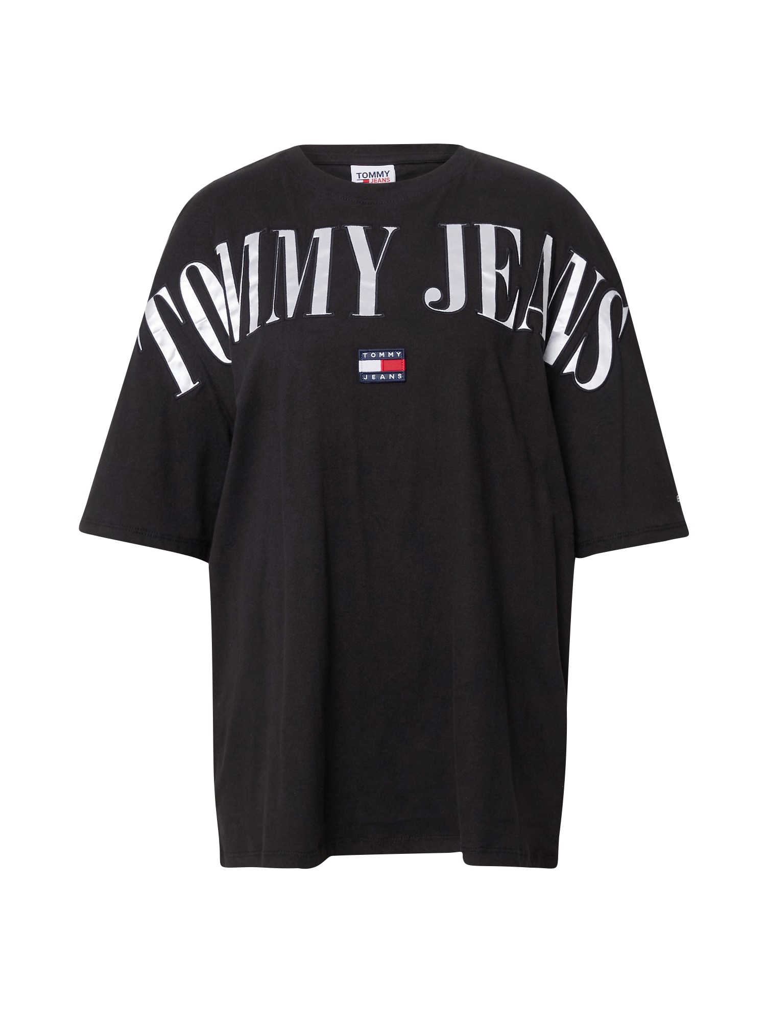 Tommy Jeans Majica  mornarska / rdeča / črna / bela