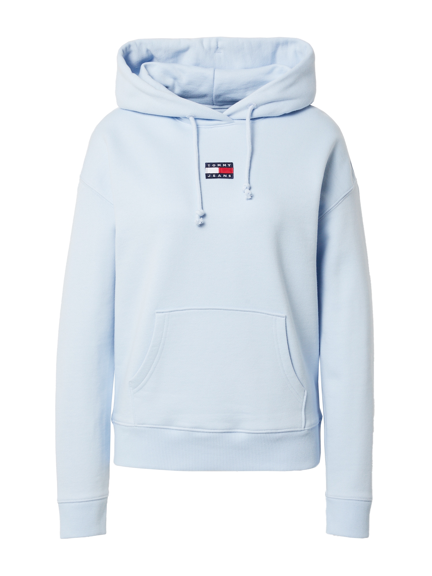 Tommy Jeans Majica  svetlo modra / rdeča / bela