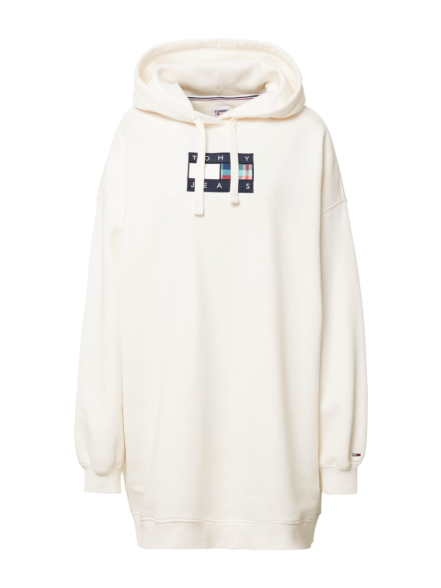 Tommy Jeans Obleka 'TARTAN'  mornarska / rdeča / bela