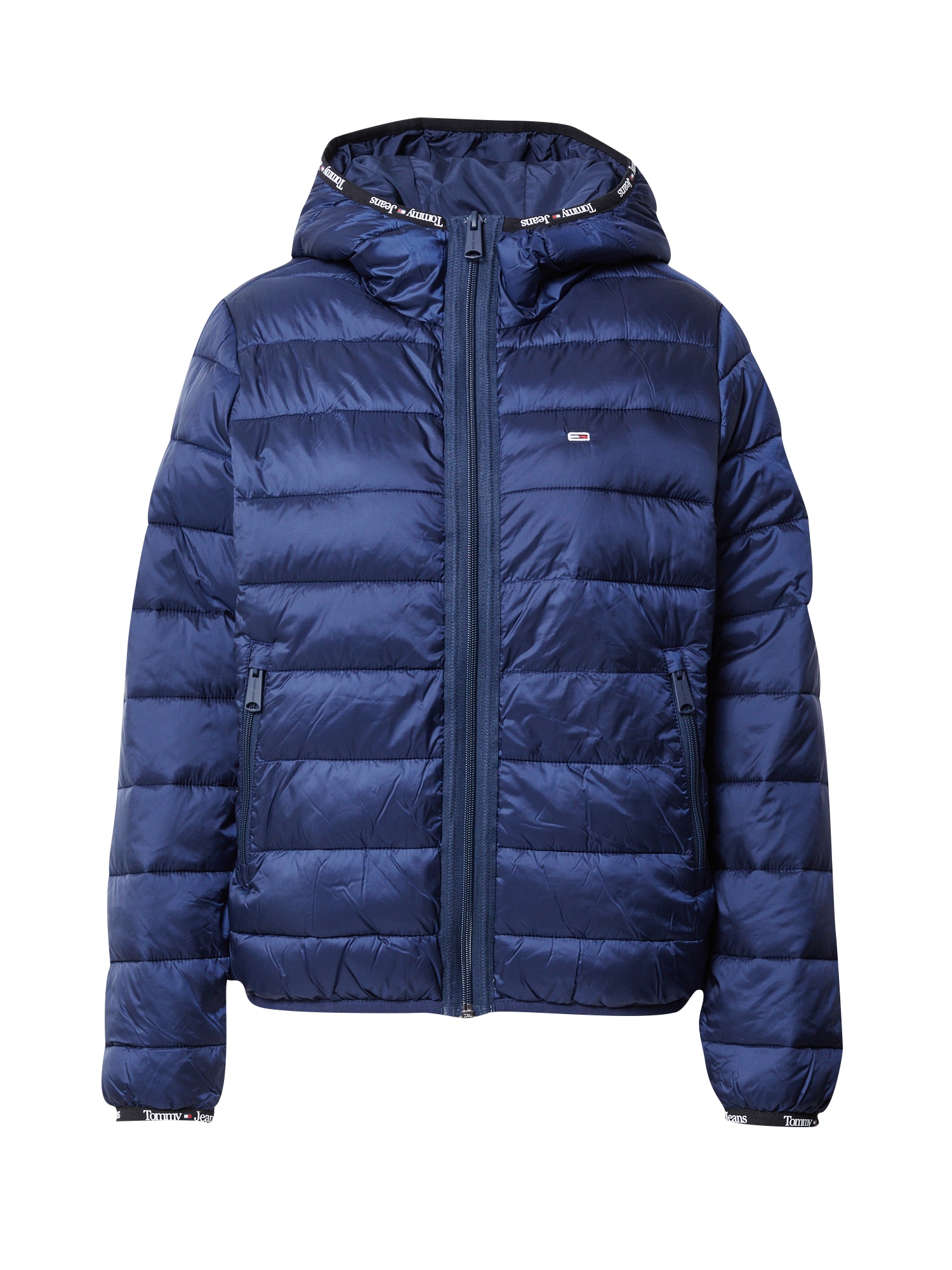 Tommy Jeans Prehodna jakna  mornarska / črna / bela