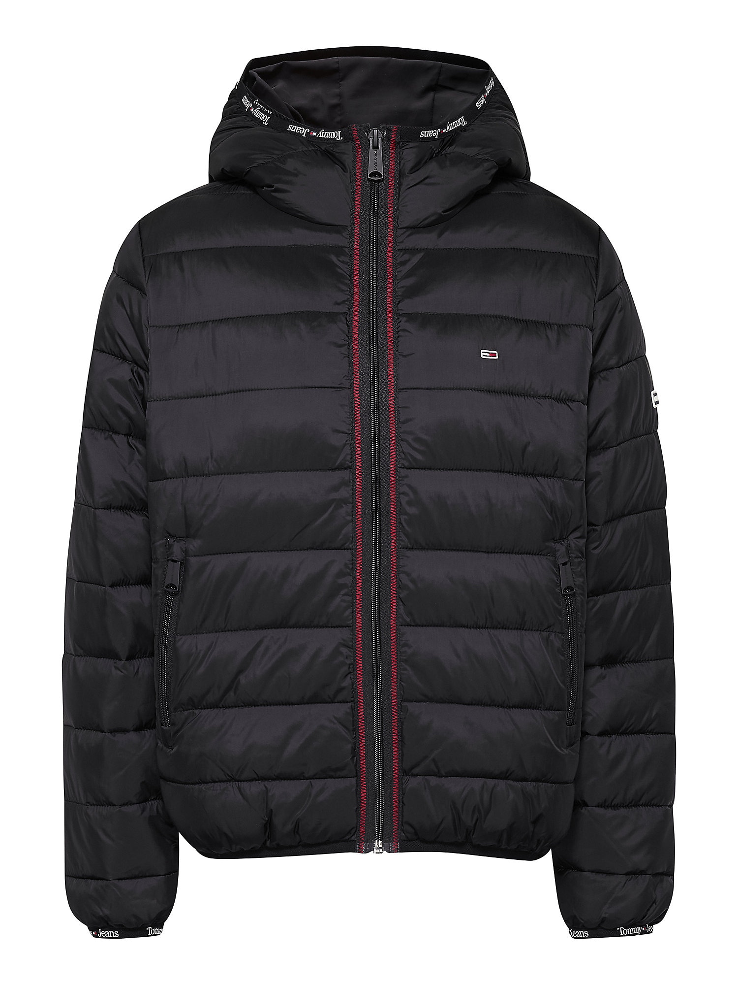 Tommy Jeans Prehodna jakna  mornarska / rdeča / črna / bela