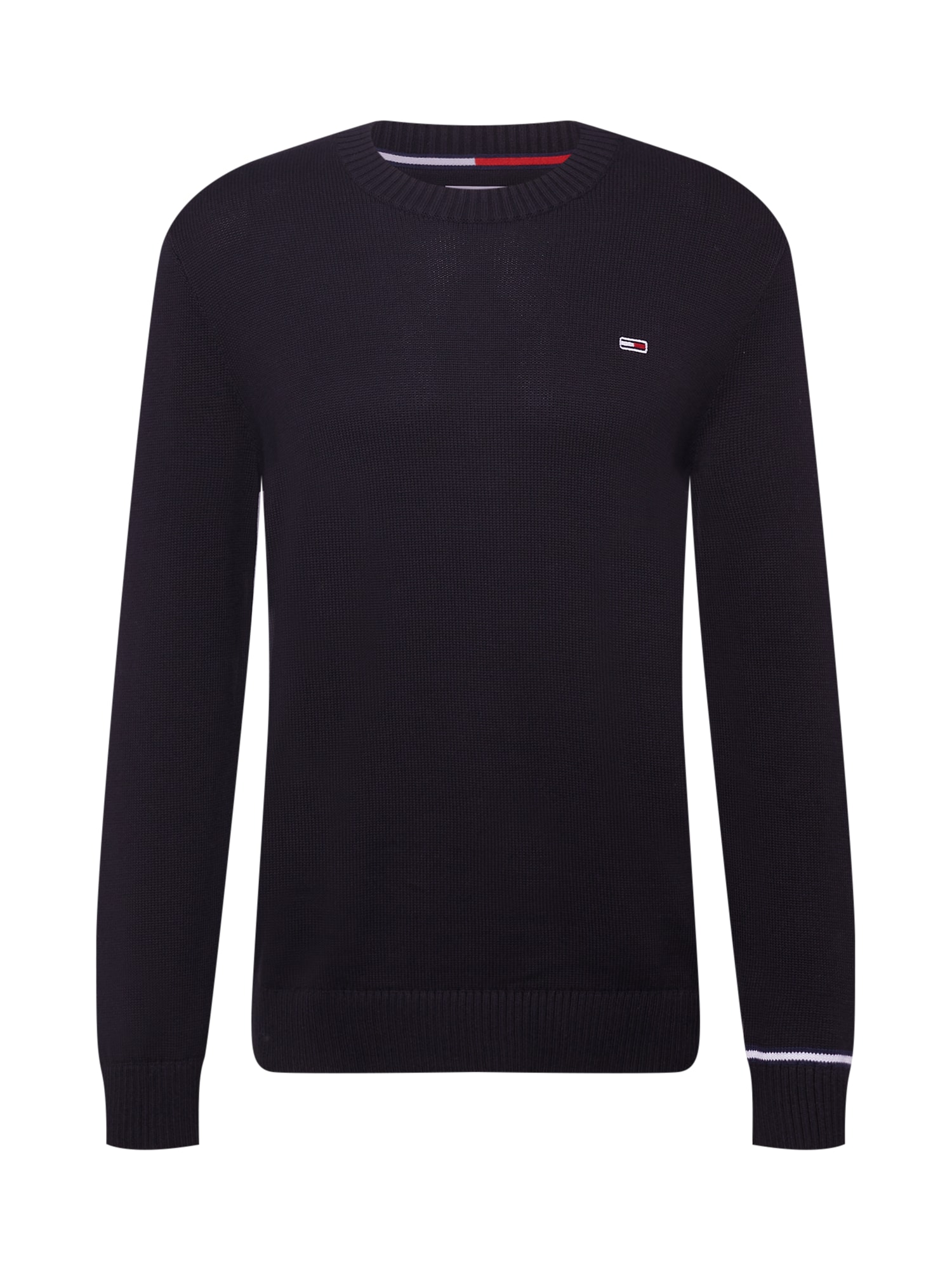 Tommy Jeans Pulover  rdeča / črna / bela