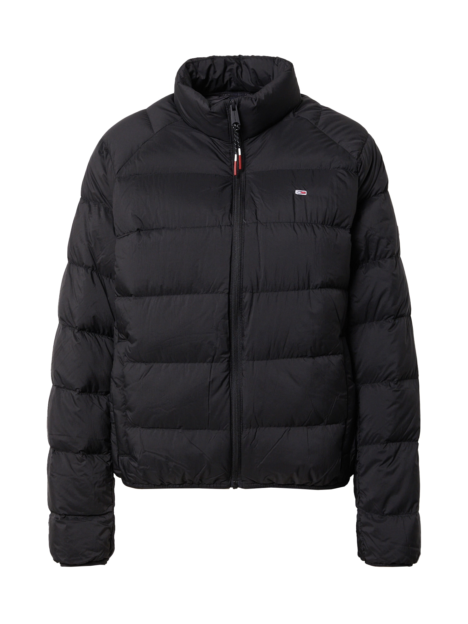 Tommy Jeans Zimska jakna  rdeča / črna / bela