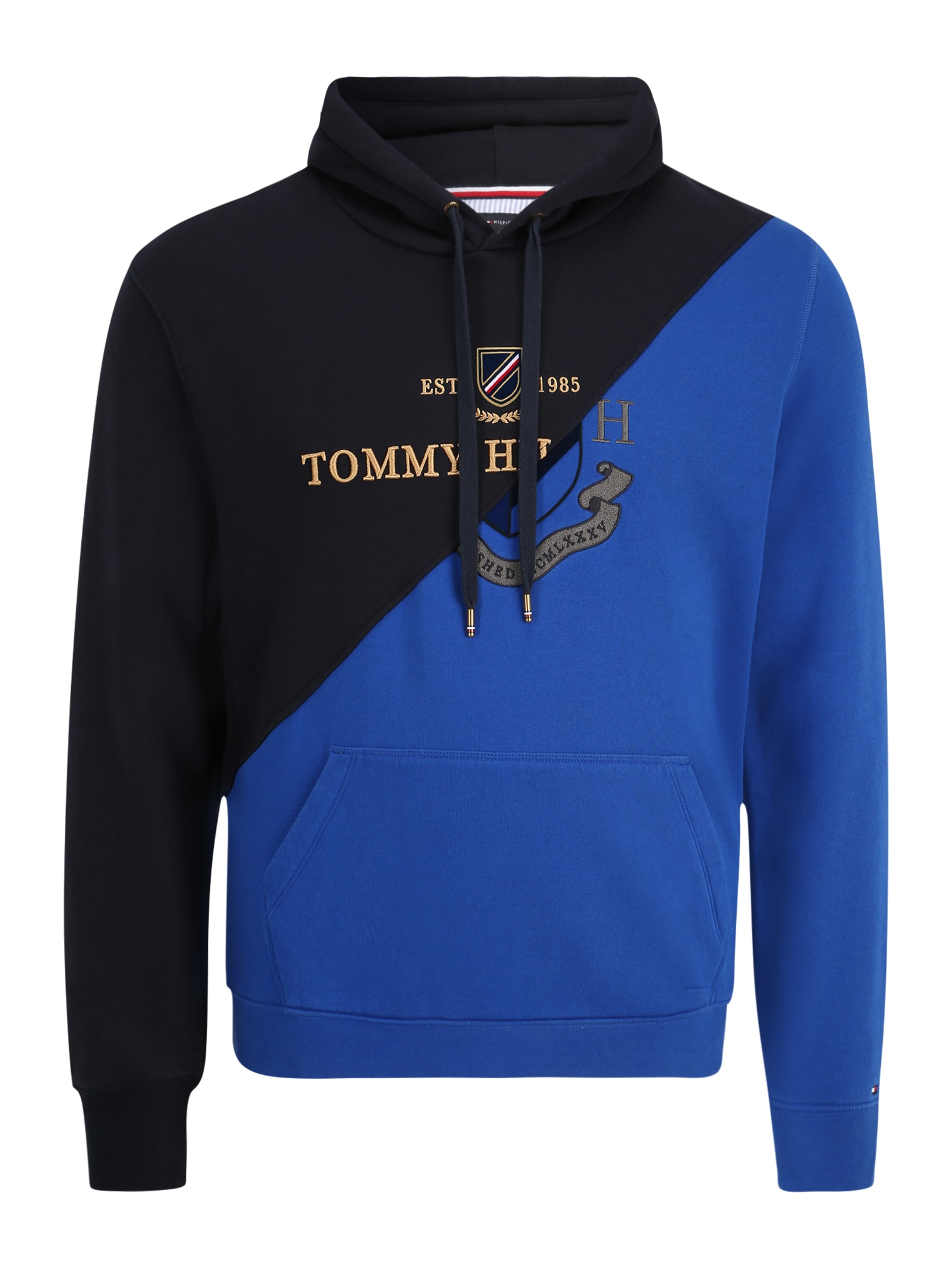 Tommy Remixed Majica  modra / nočno modra / zlato-rumena / siva