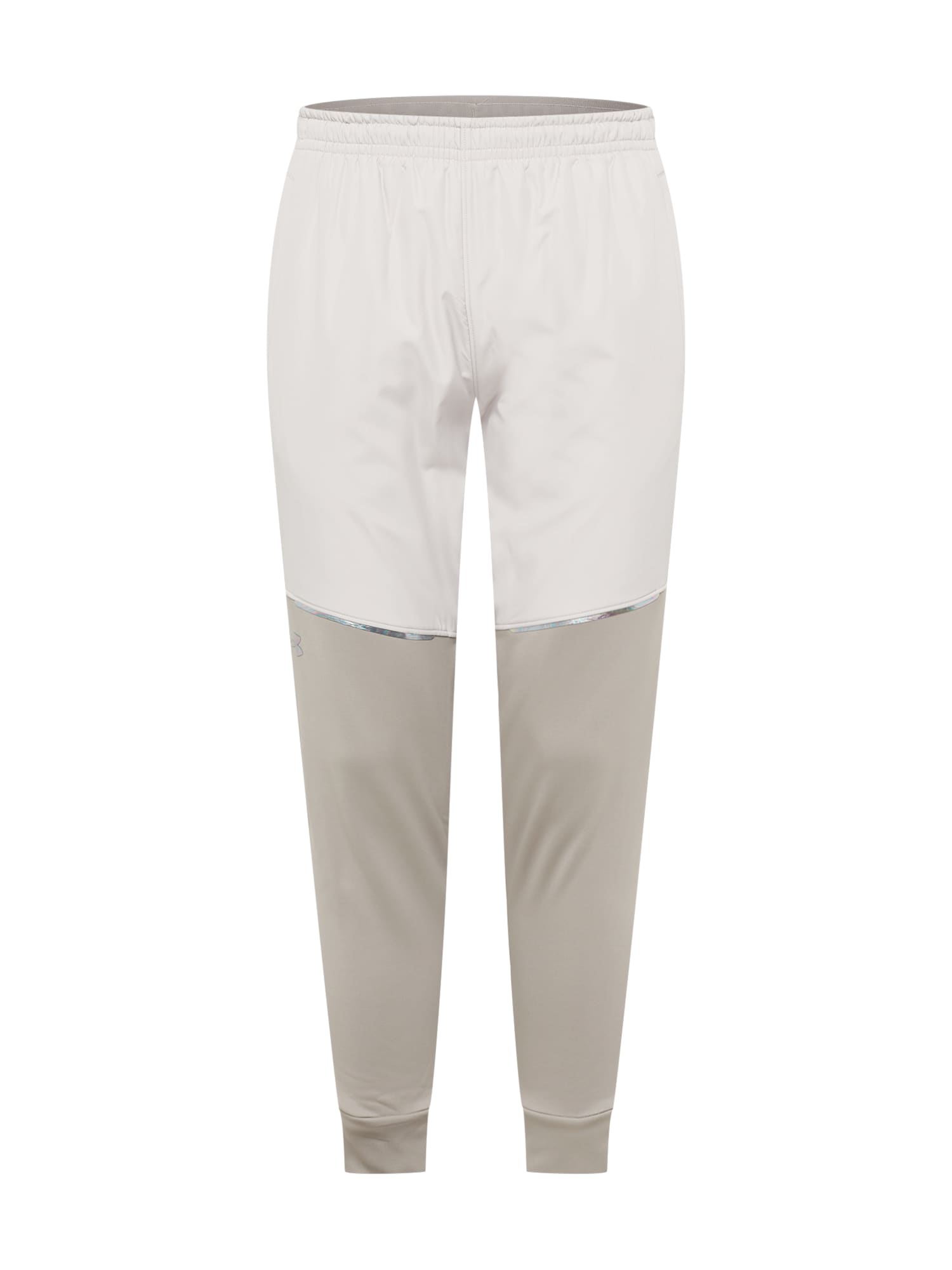 UNDER ARMOUR Športne hlače 'Storm'  siva / svetlo siva / srebrna