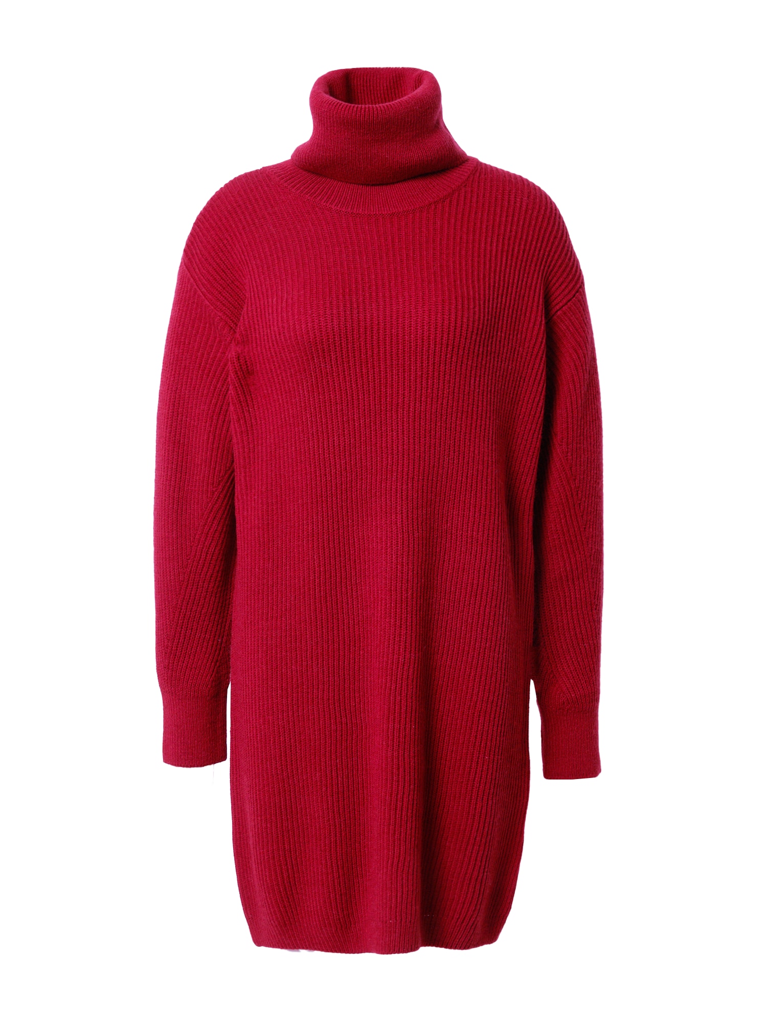 UNITED COLORS OF BENETTON Pletena obleka  rubin rdeča