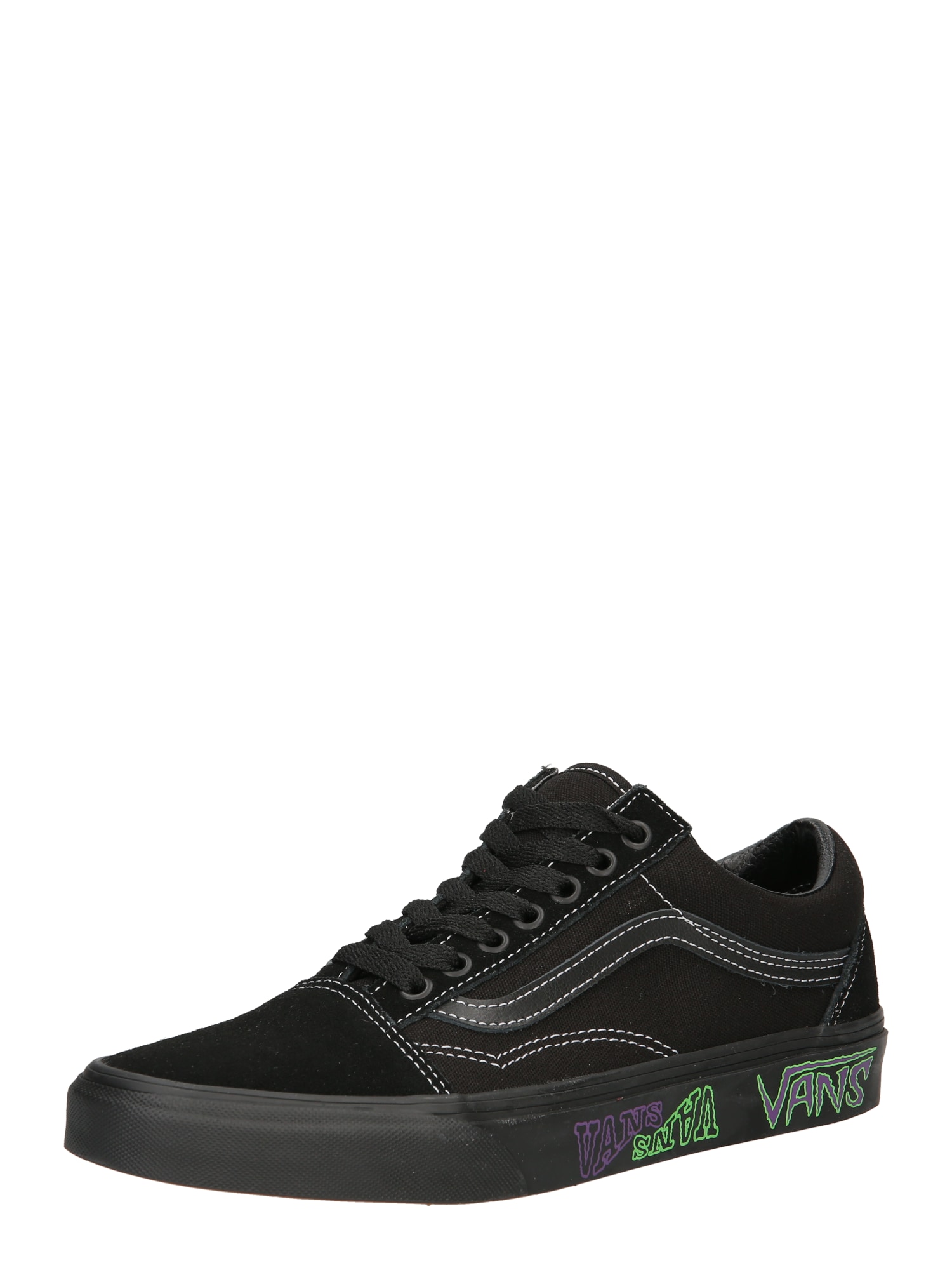 VANS Nizke superge 'Old Skool'  neonsko zelena / temno liila / črna / bela