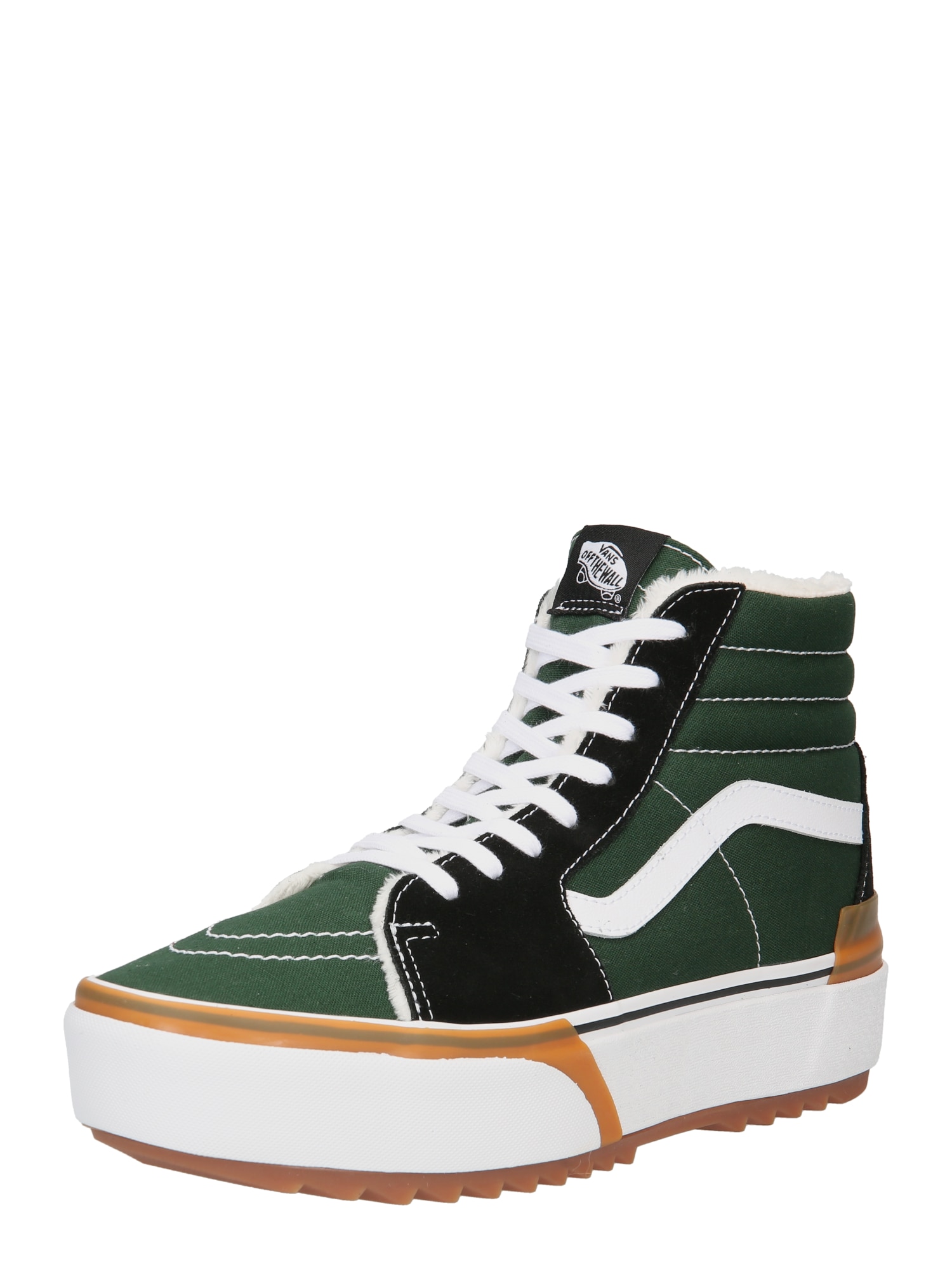 VANS Visoke superge  temno zelena / črna / bela