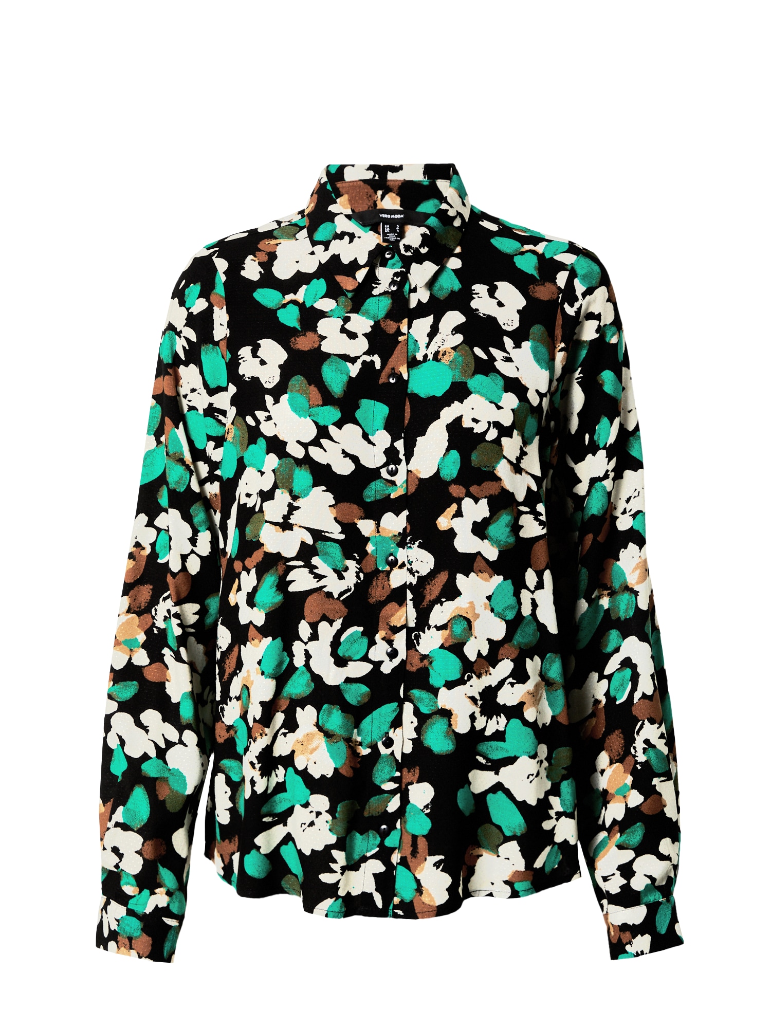 VERO MODA Bluza 'KARLA'  zelena / mešane barve