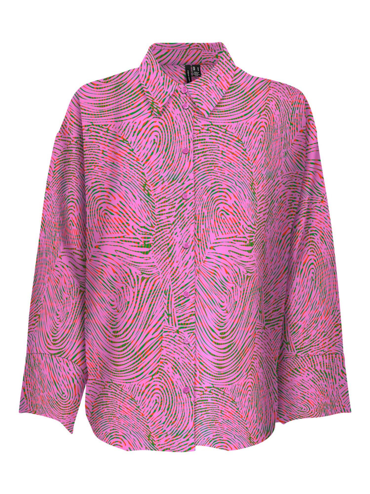 VERO MODA Bluza 'PEPPER'  zelena / lila / roza