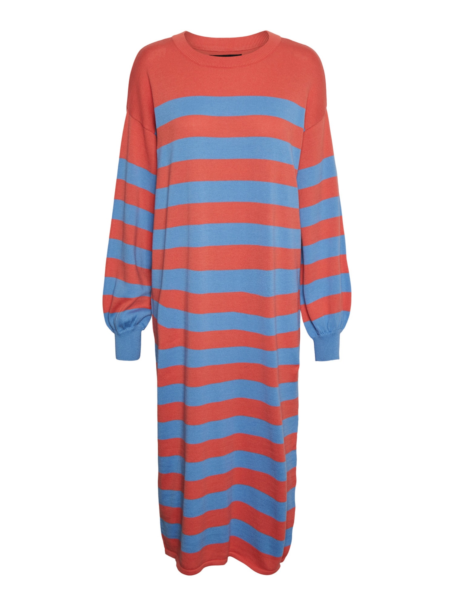 VERO MODA Pletena obleka 'NOLA'  azur / korala