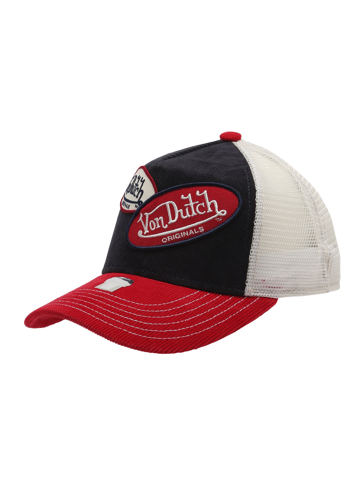 Von Dutch Originals Kapa 'RUSSEL'  rdeča / črna / naravno bela