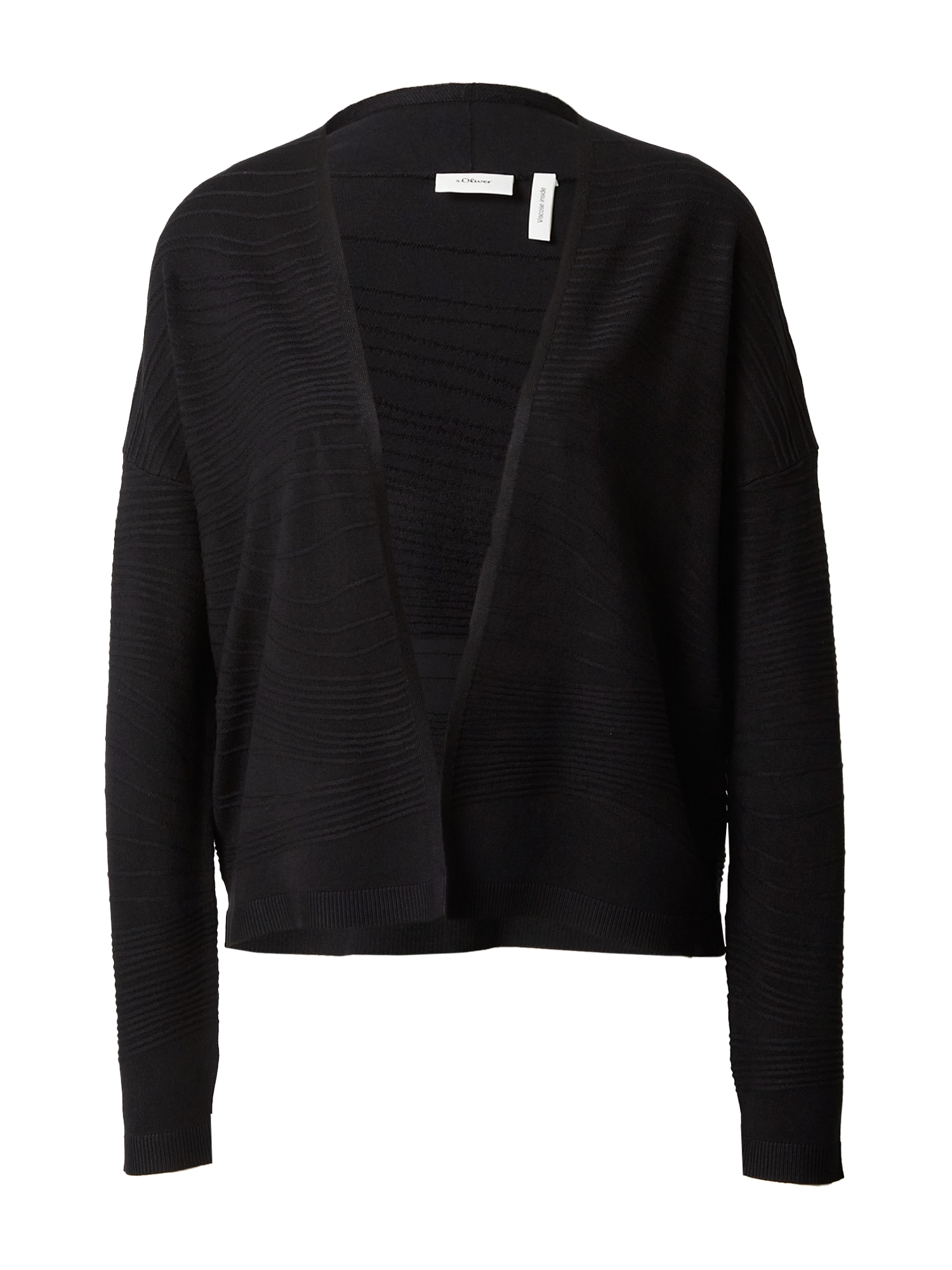 s.Oliver BLACK LABEL Pletena jopa  črna