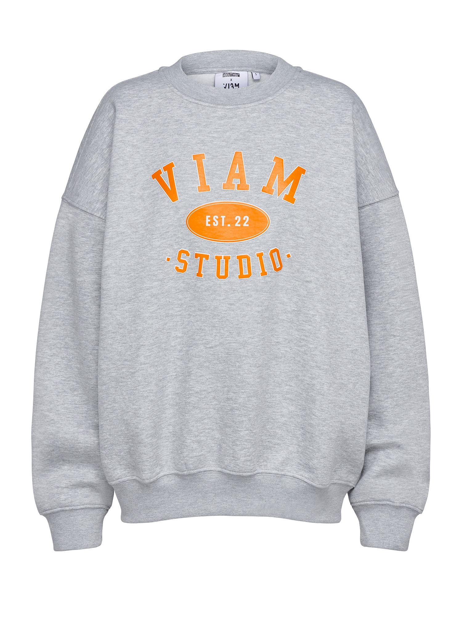 ABOUT YOU x VIAM Studio Majica 'Sporty'  siva