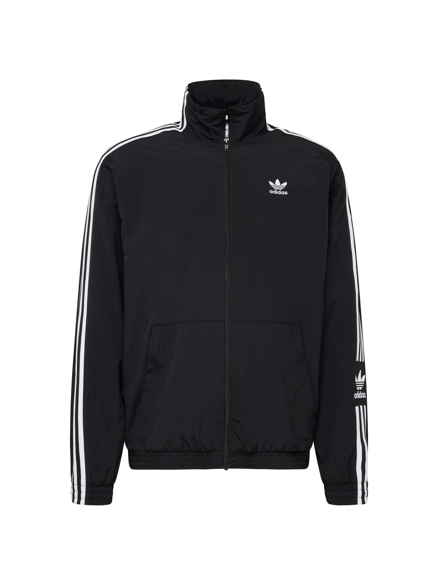 ADIDAS ORIGINALS Jopa na zadrgo  črna / bela