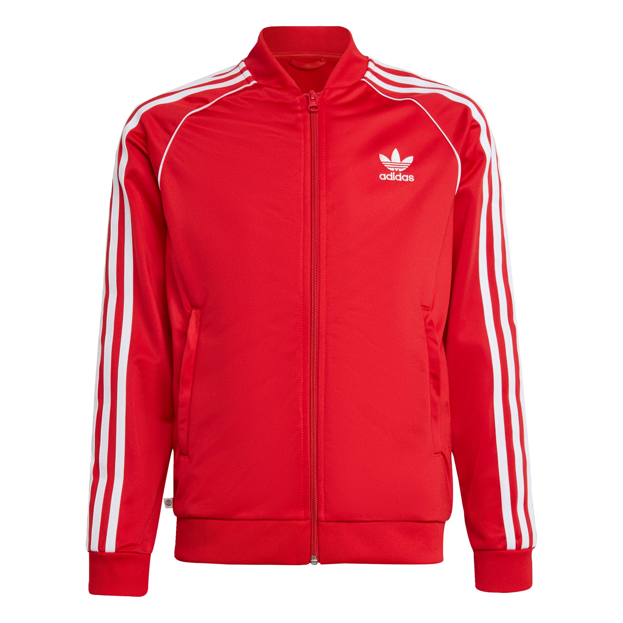 ADIDAS ORIGINALS Jopa na zadrgo  rdeča / bela