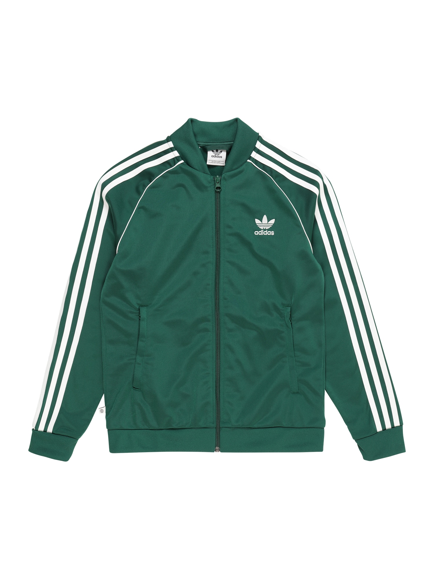 ADIDAS ORIGINALS Jopa na zadrgo  smaragd / bela