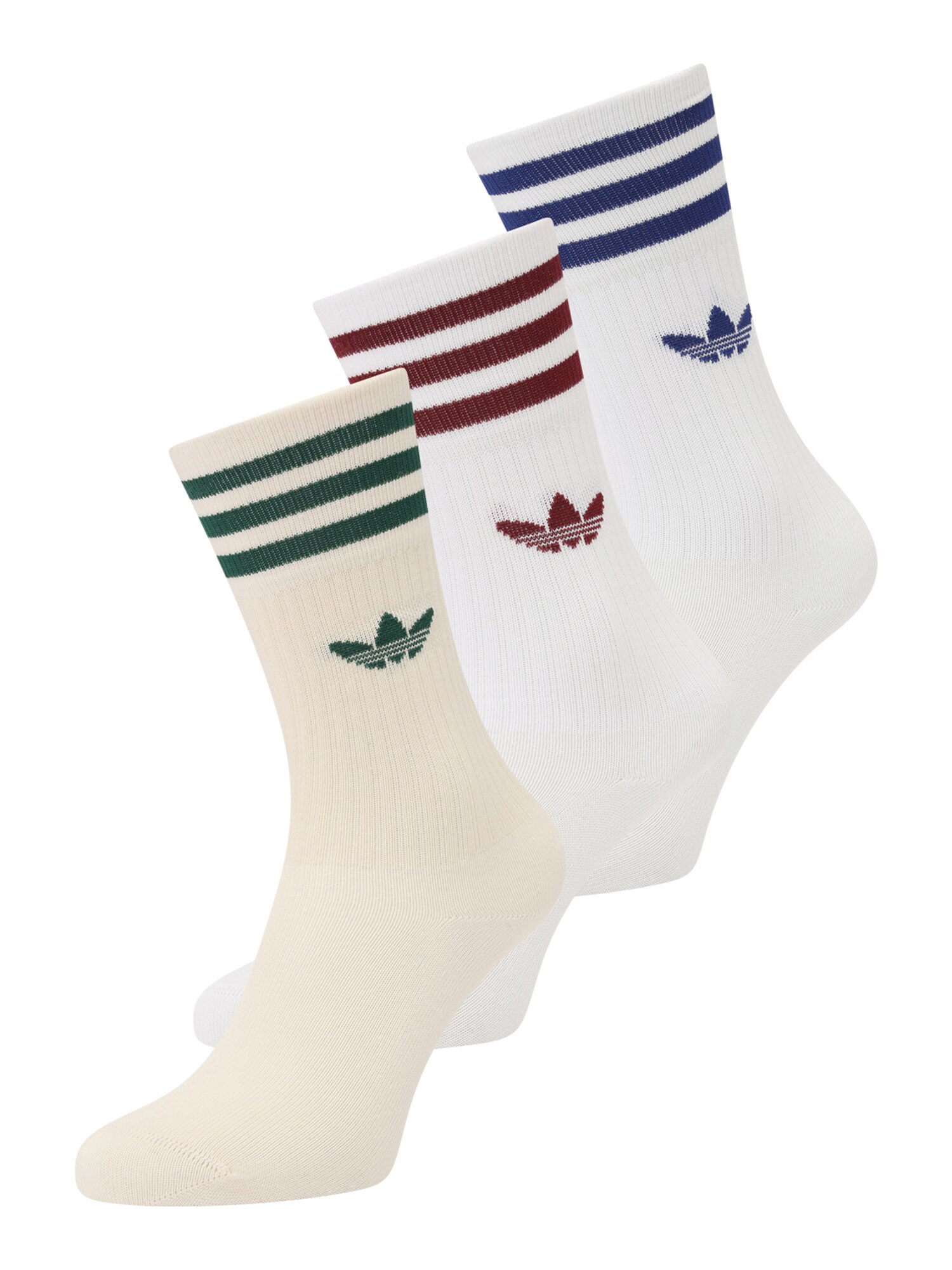 ADIDAS ORIGINALS Nogavice 'SOLID'  modra / zelena / karminsko rdeča / bela / volneno bela