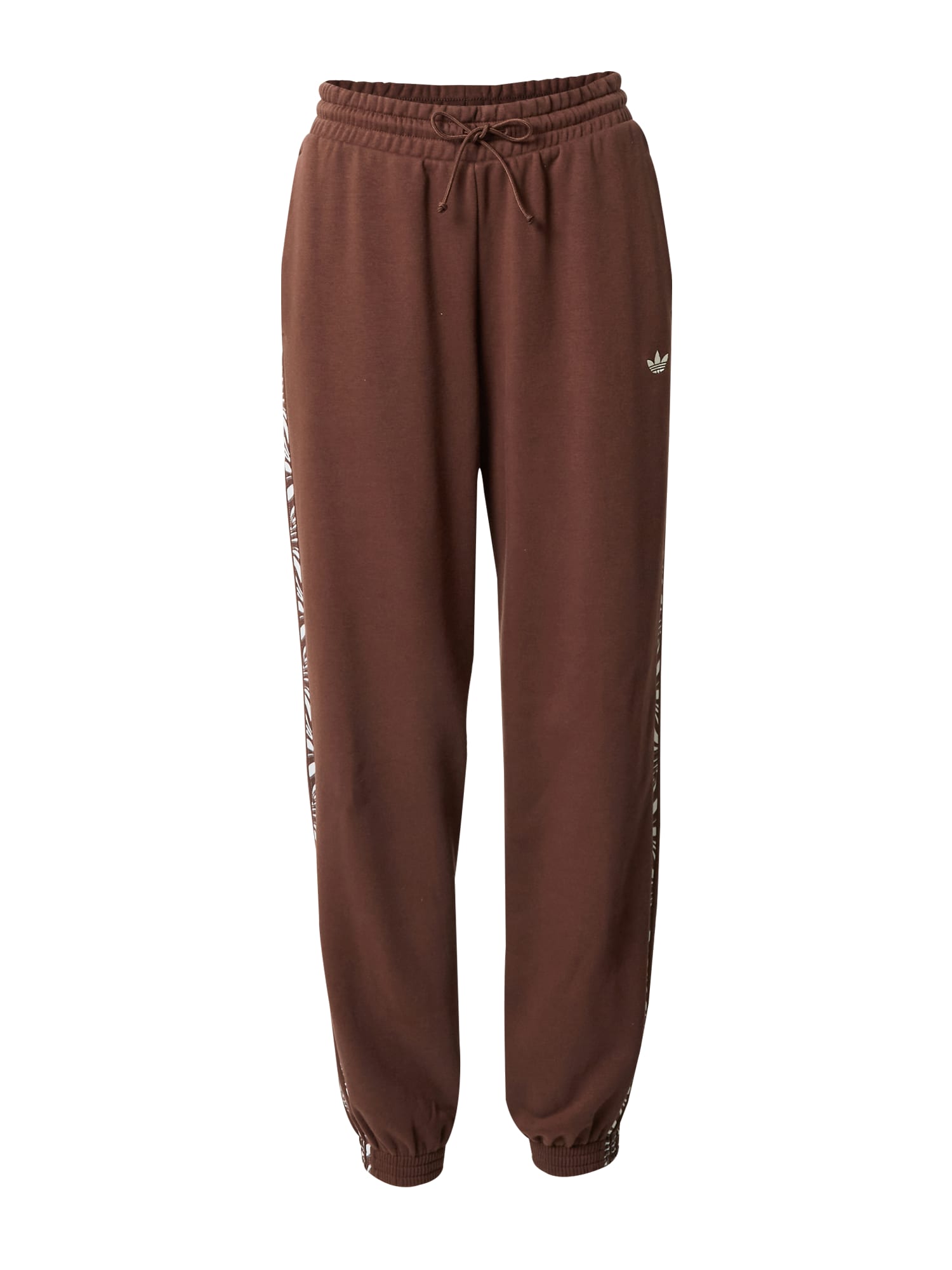 ADIDAS ORIGINALS Športne hlače 'Abstract'  rjava / bela
