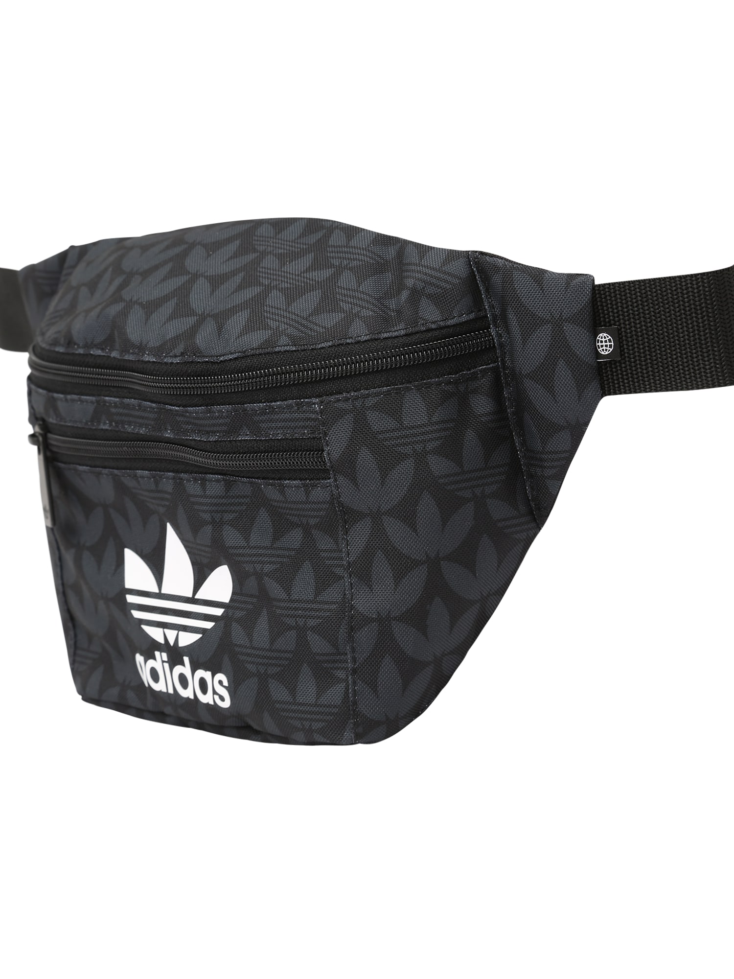 ADIDAS ORIGINALS Torbica za okrog pasu  temno siva / črna / bela