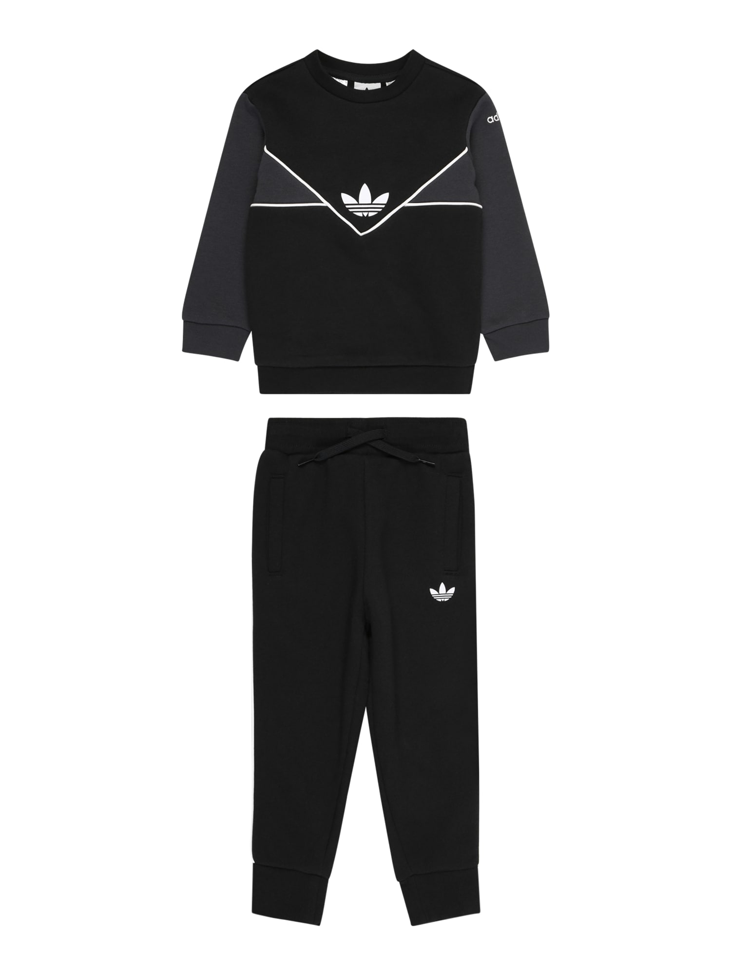 ADIDAS ORIGINALS Trenirka za tek  temno siva / črna / bela