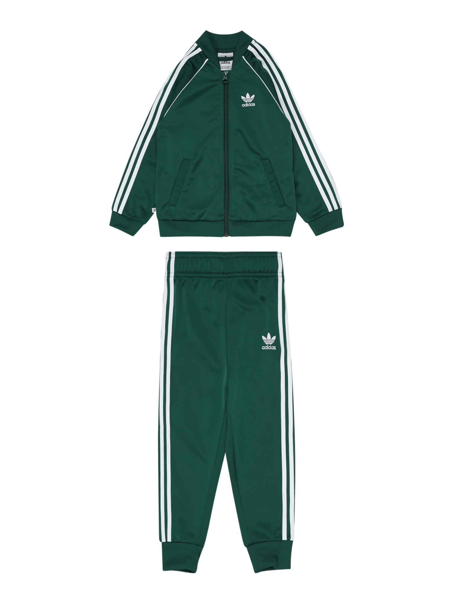 ADIDAS ORIGINALS Trenirka za tek  temno zelena / bela