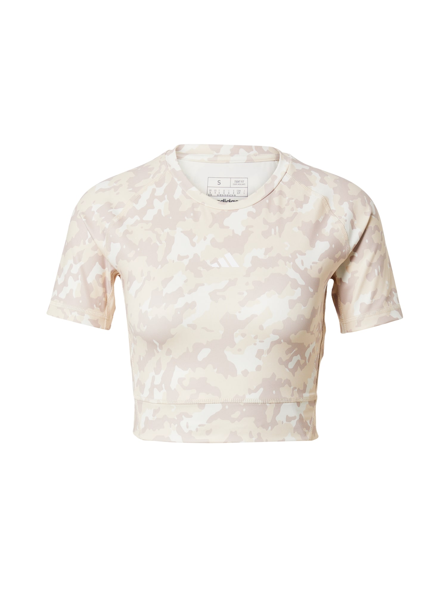ADIDAS PERFORMANCE Funkcionalna majica  svetlo rjava / pastelno lila / bela