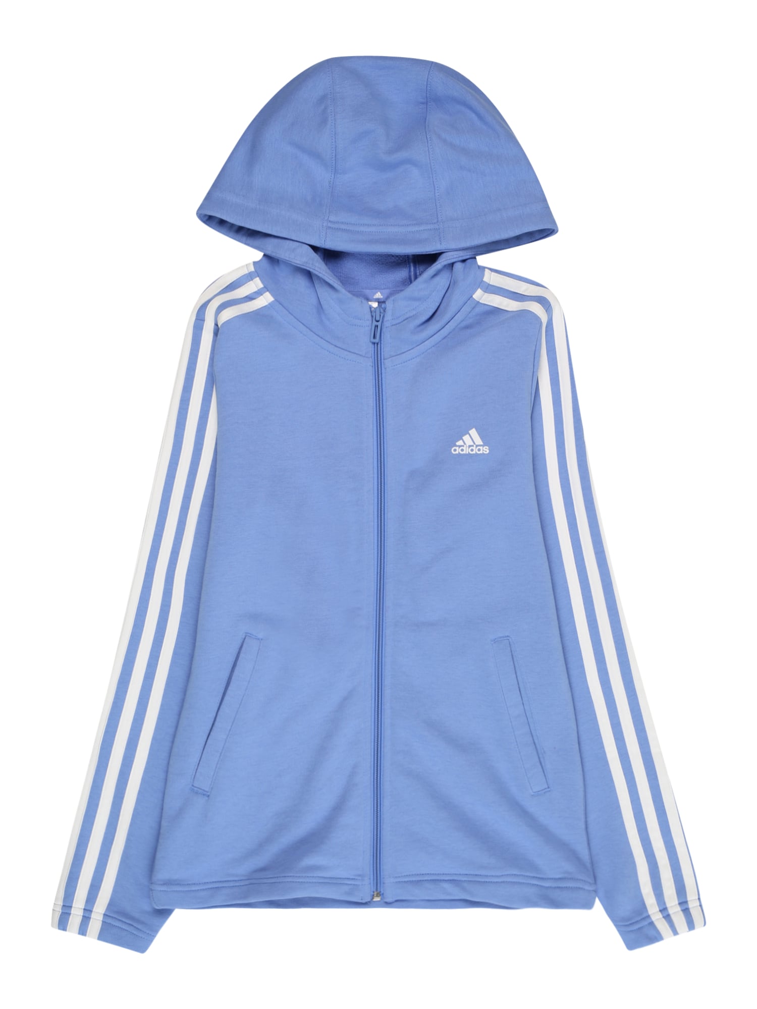 ADIDAS PERFORMANCE Športna jopa na zadrgo  nebeško modra / bela