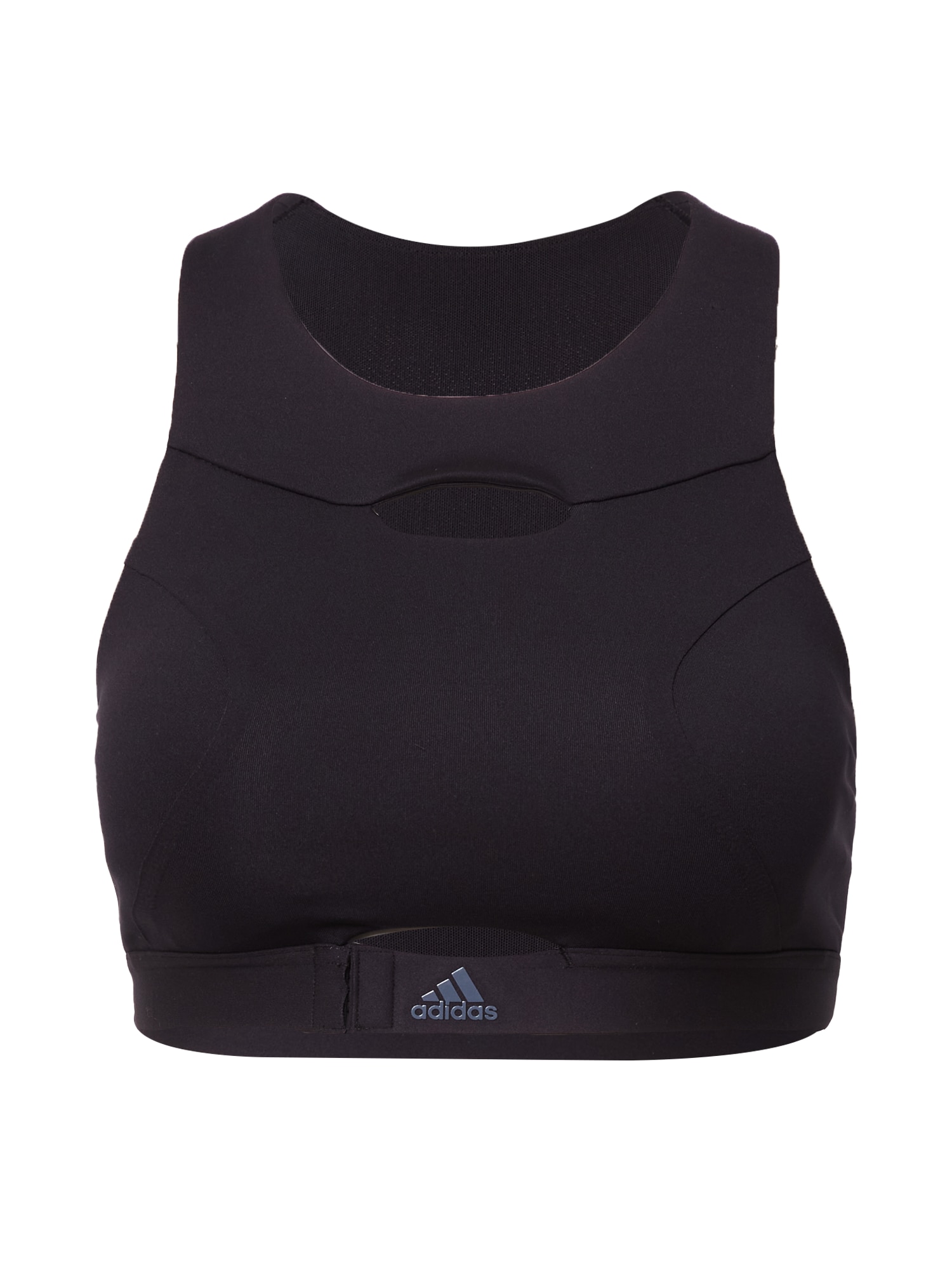 ADIDAS PERFORMANCE Športni nederček  temno siva / črna
