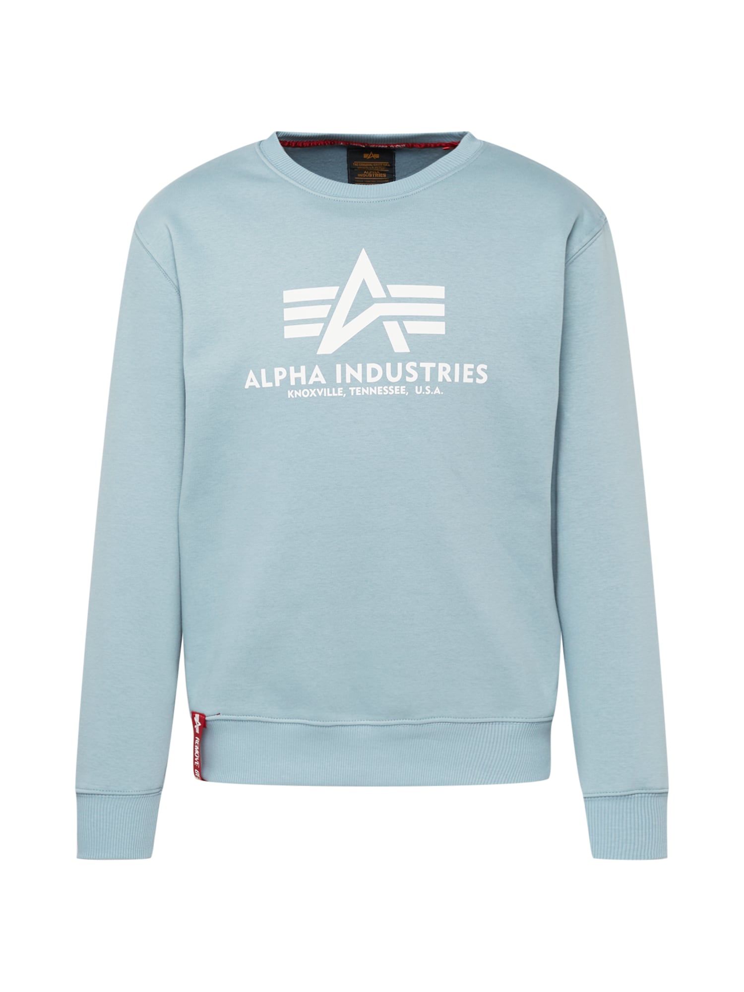 ALPHA INDUSTRIES Majica  azur / bela